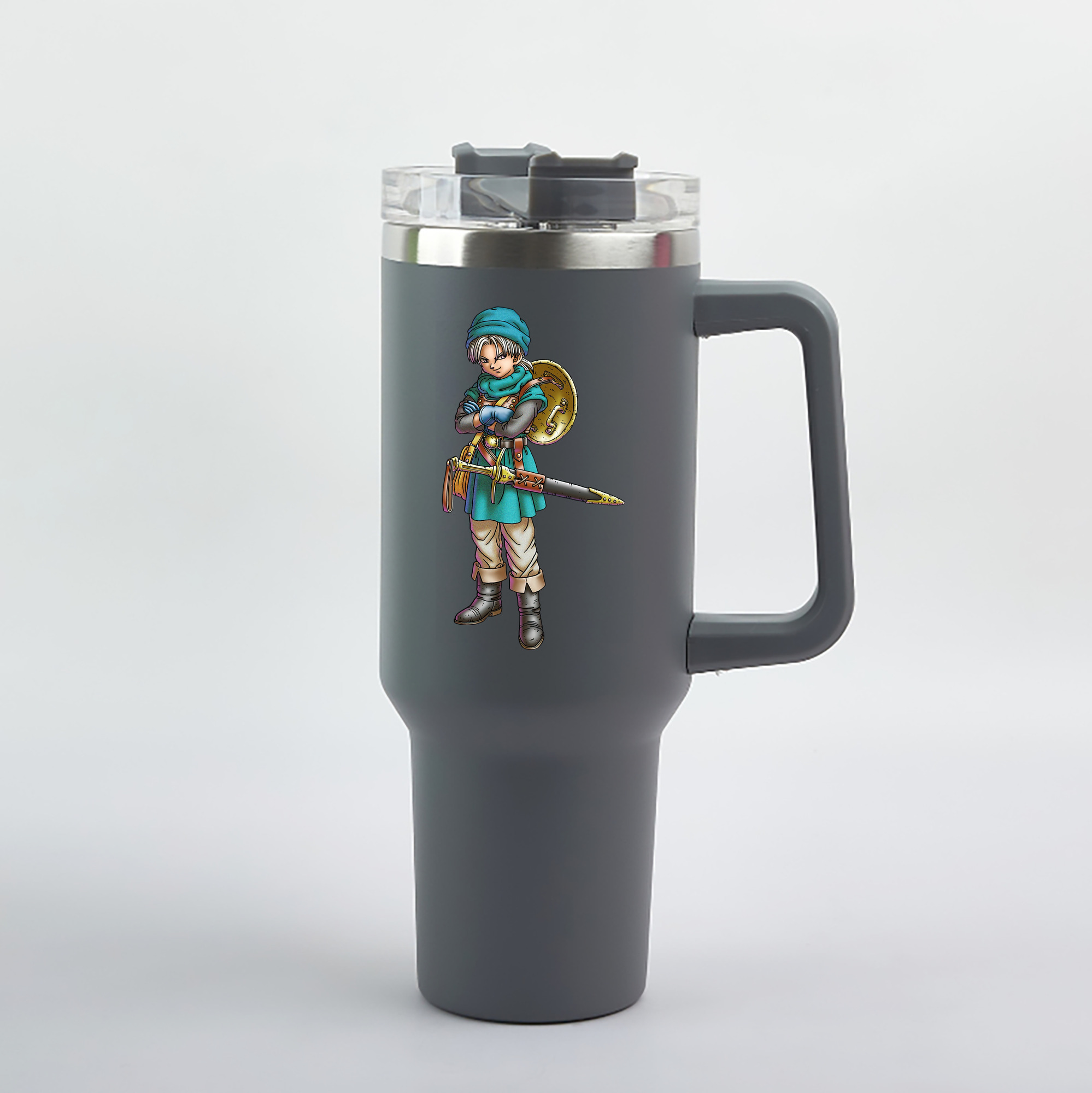 （画像用） ドラゴンクエスト Doragon Kuesuto Dragon Quest 1200mL車用タンブラー（カラープリント）