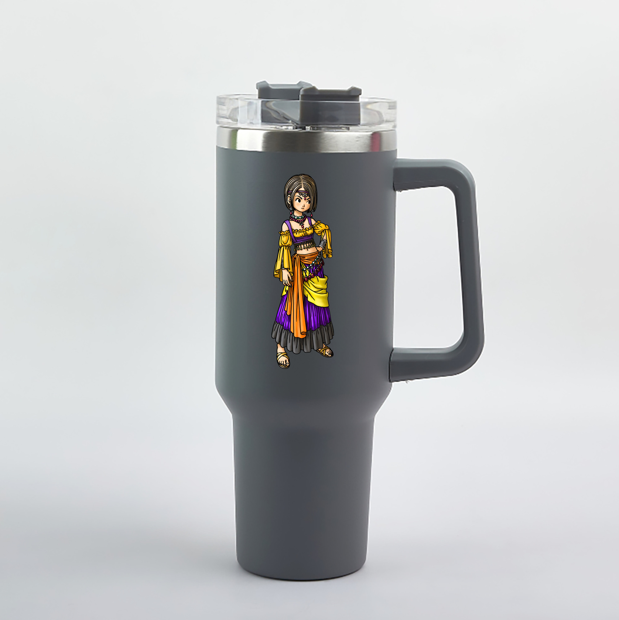 （画像用） ドラゴンクエスト Doragon Kuesuto Dragon Quest 1200mL車用タンブラー（カラープリント）