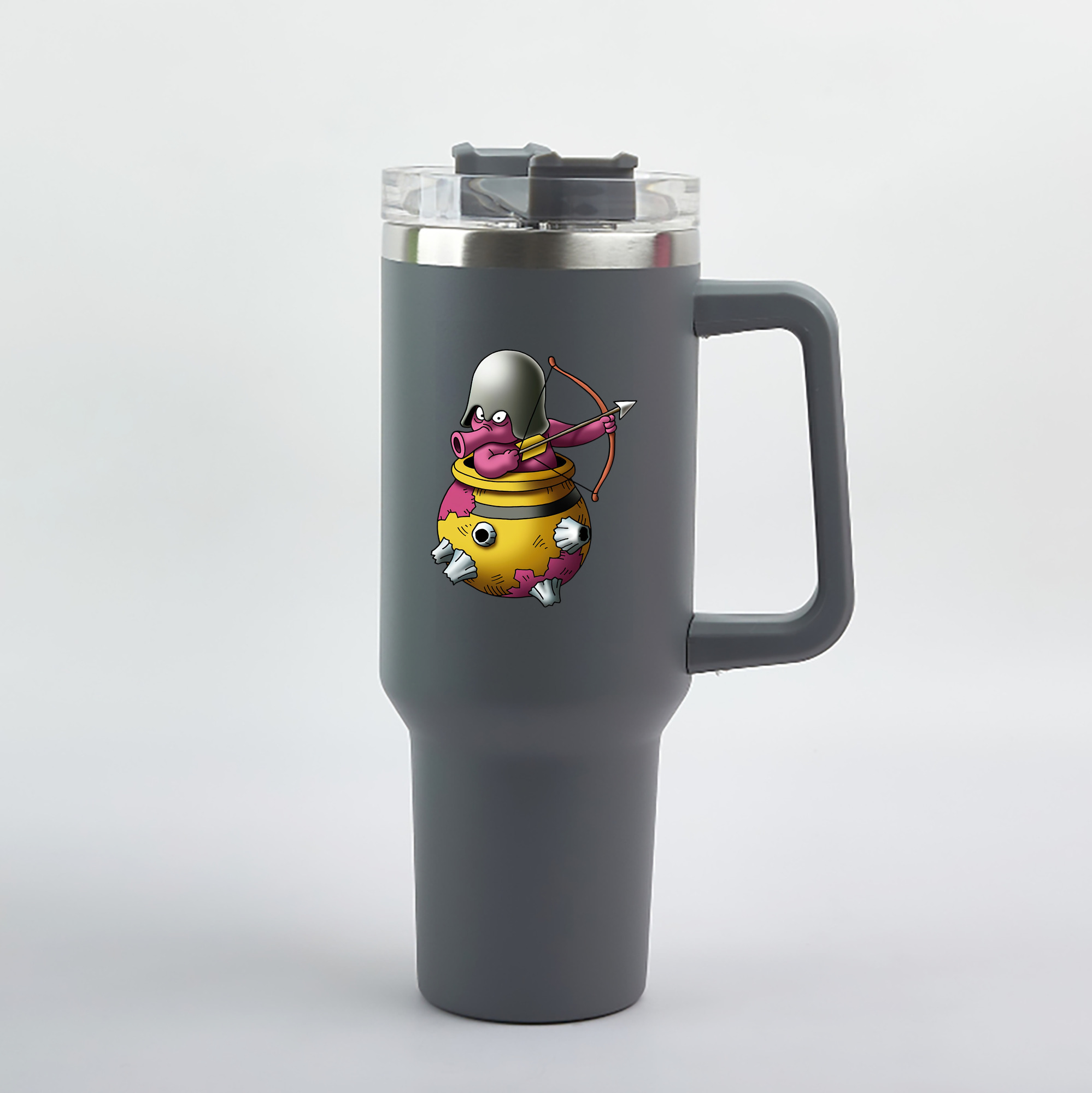 （画像用） ドラゴンクエスト Doragon Kuesuto Dragon Quest 1200mL車用タンブラー（カラープリント）