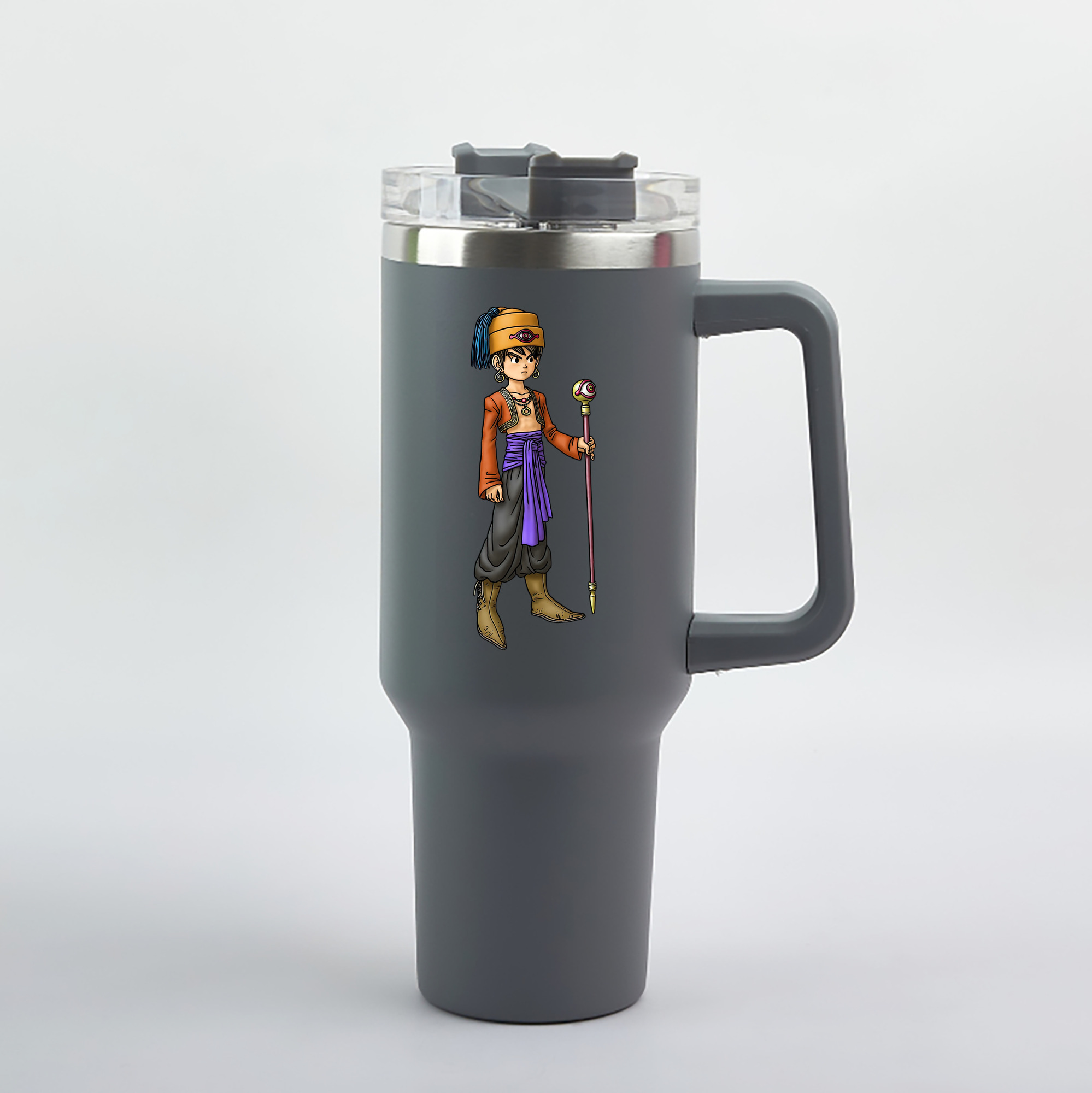 （画像用） ドラゴンクエスト Doragon Kuesuto Dragon Quest 1200mL車用タンブラー（カラープリント）