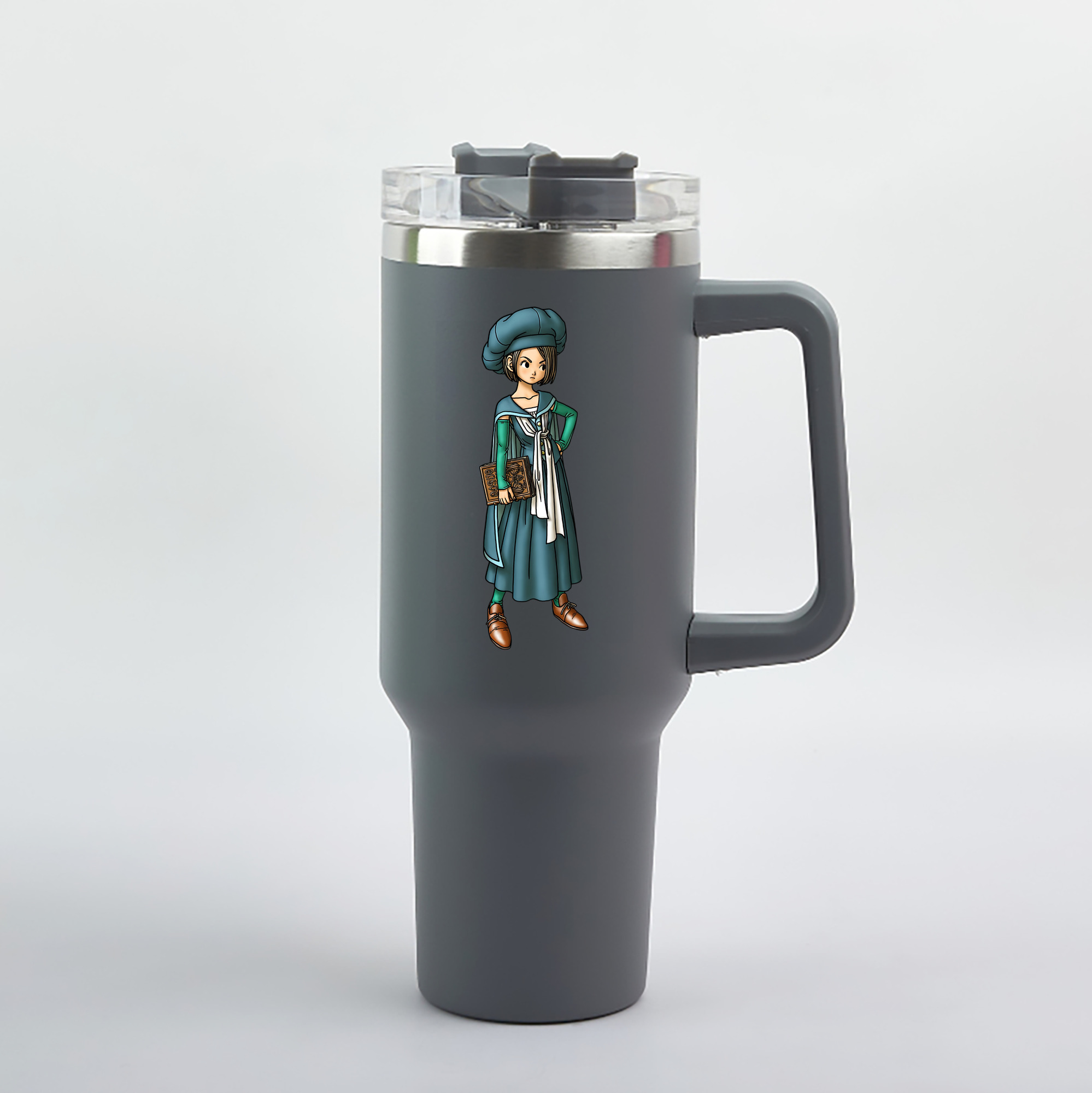 （画像用） ドラゴンクエスト Doragon Kuesuto Dragon Quest 1200mL車用タンブラー（カラープリント）