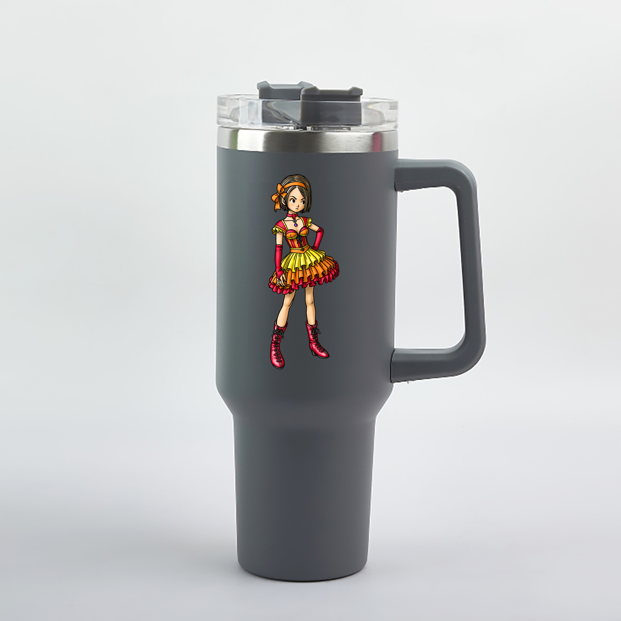 （画像用） ドラゴンクエスト Doragon Kuesuto Dragon Quest 1200mL車用タンブラー（カラープリント）