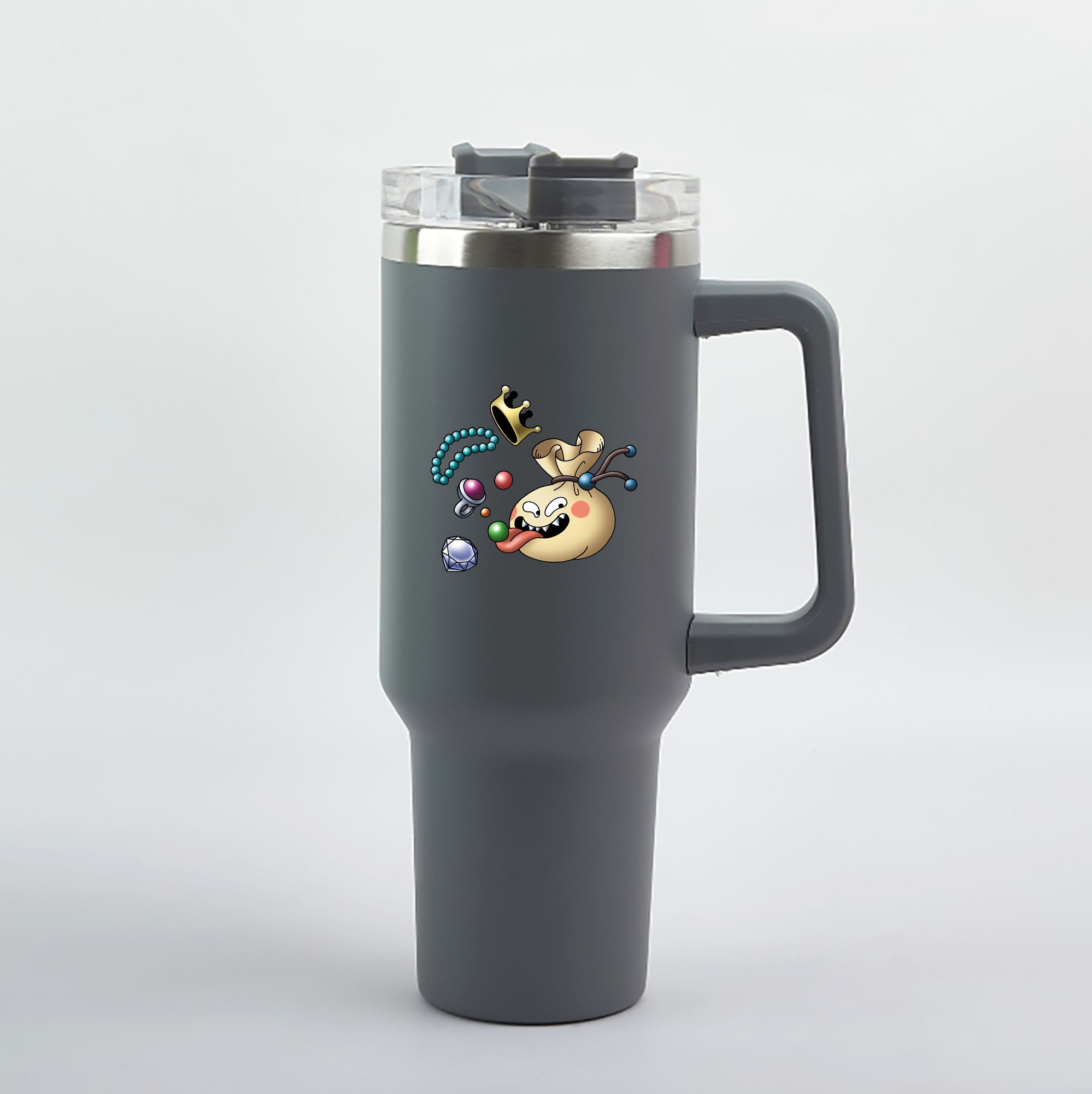 （画像用） ドラゴンクエスト Doragon Kuesuto Dragon Quest 1200mL車用タンブラー（カラープリント）
