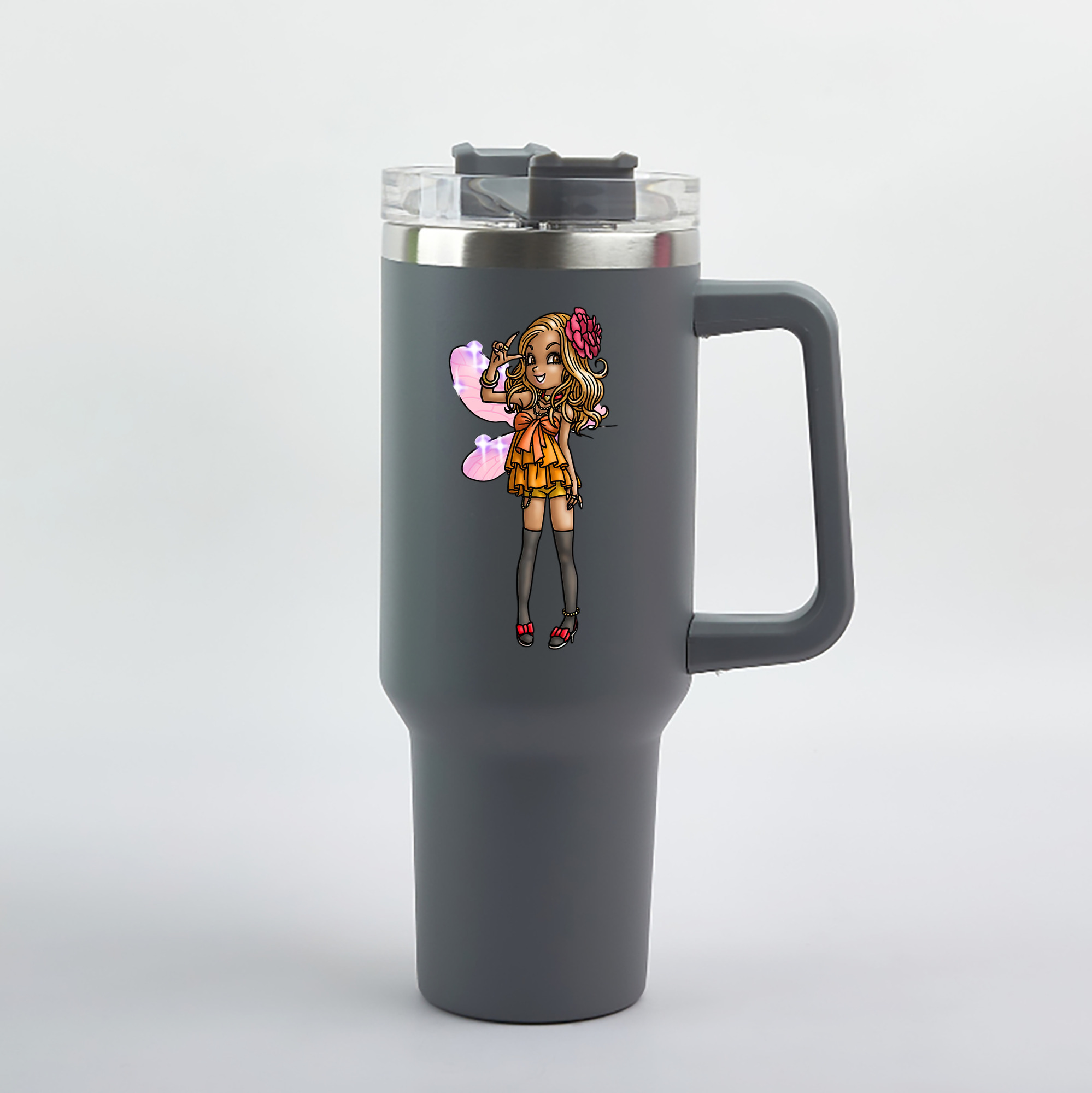 （画像用） ドラゴンクエスト Doragon Kuesuto Dragon Quest 1200mL車用タンブラー（カラープリント）