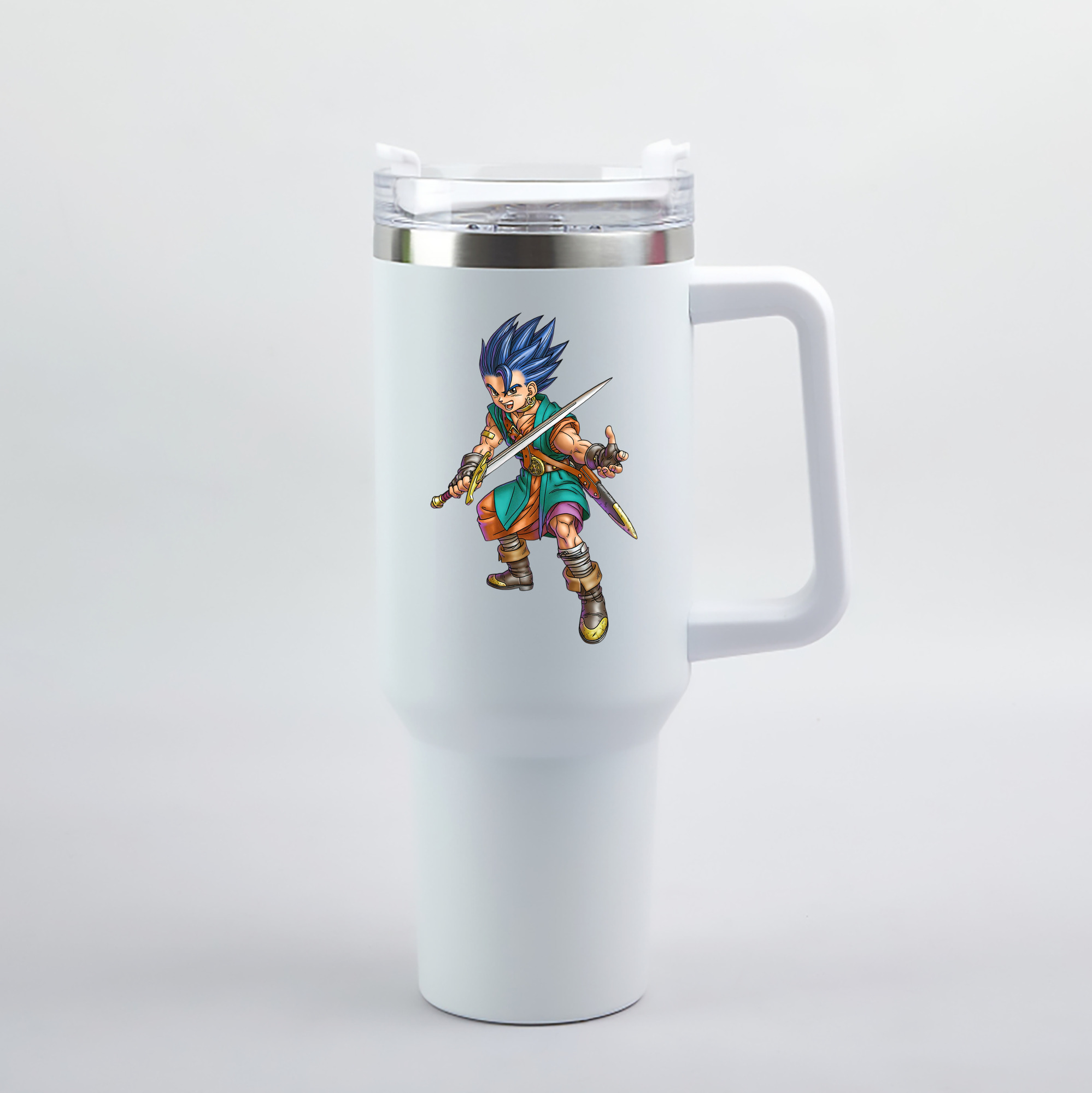 （画像用） ドラゴンクエスト Doragon Kuesuto Dragon Quest 1200mL車用タンブラー（カラープリント）