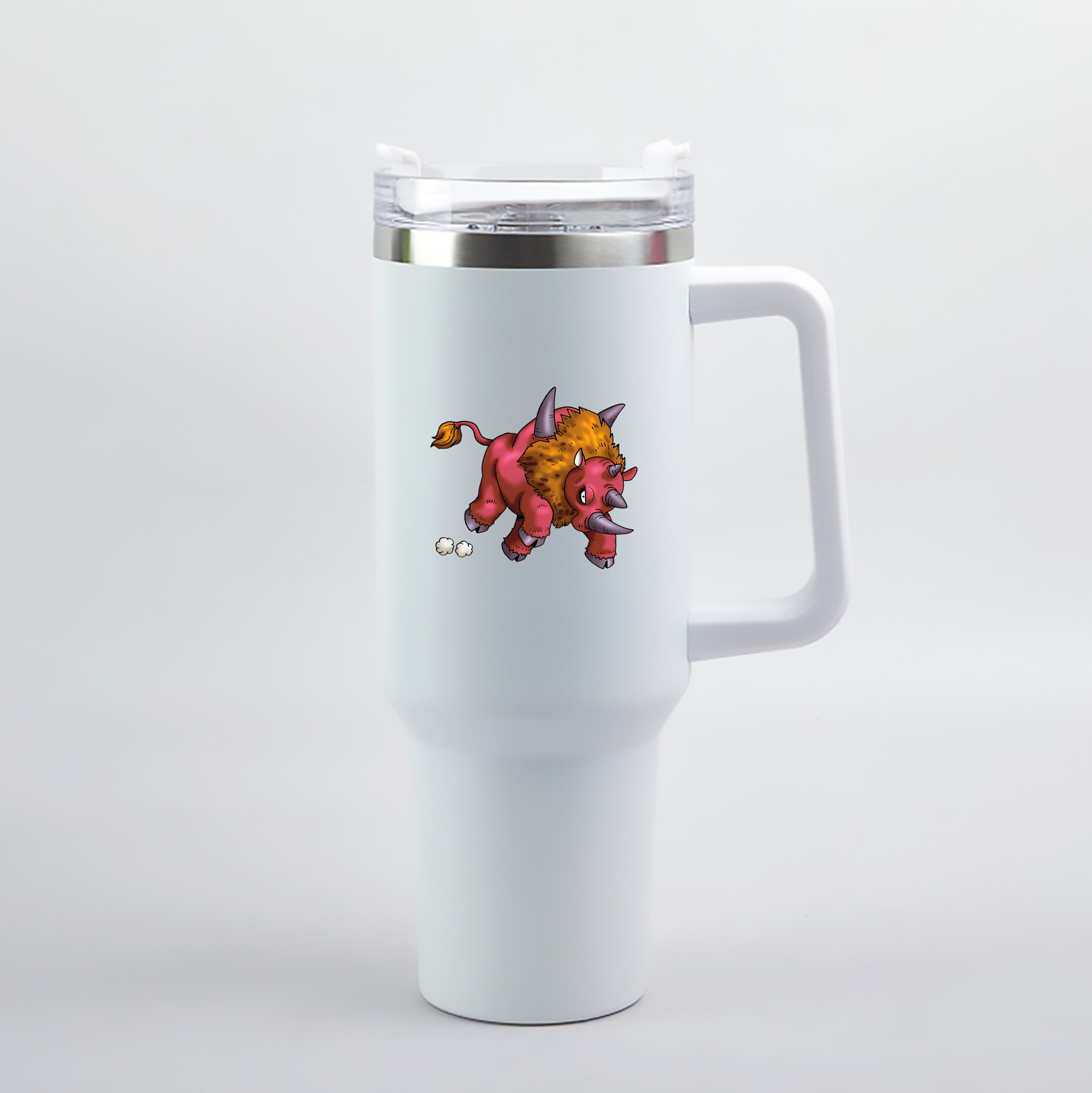 （画像用） ドラゴンクエスト Doragon Kuesuto Dragon Quest 1200mL車用タンブラー（カラープリント）