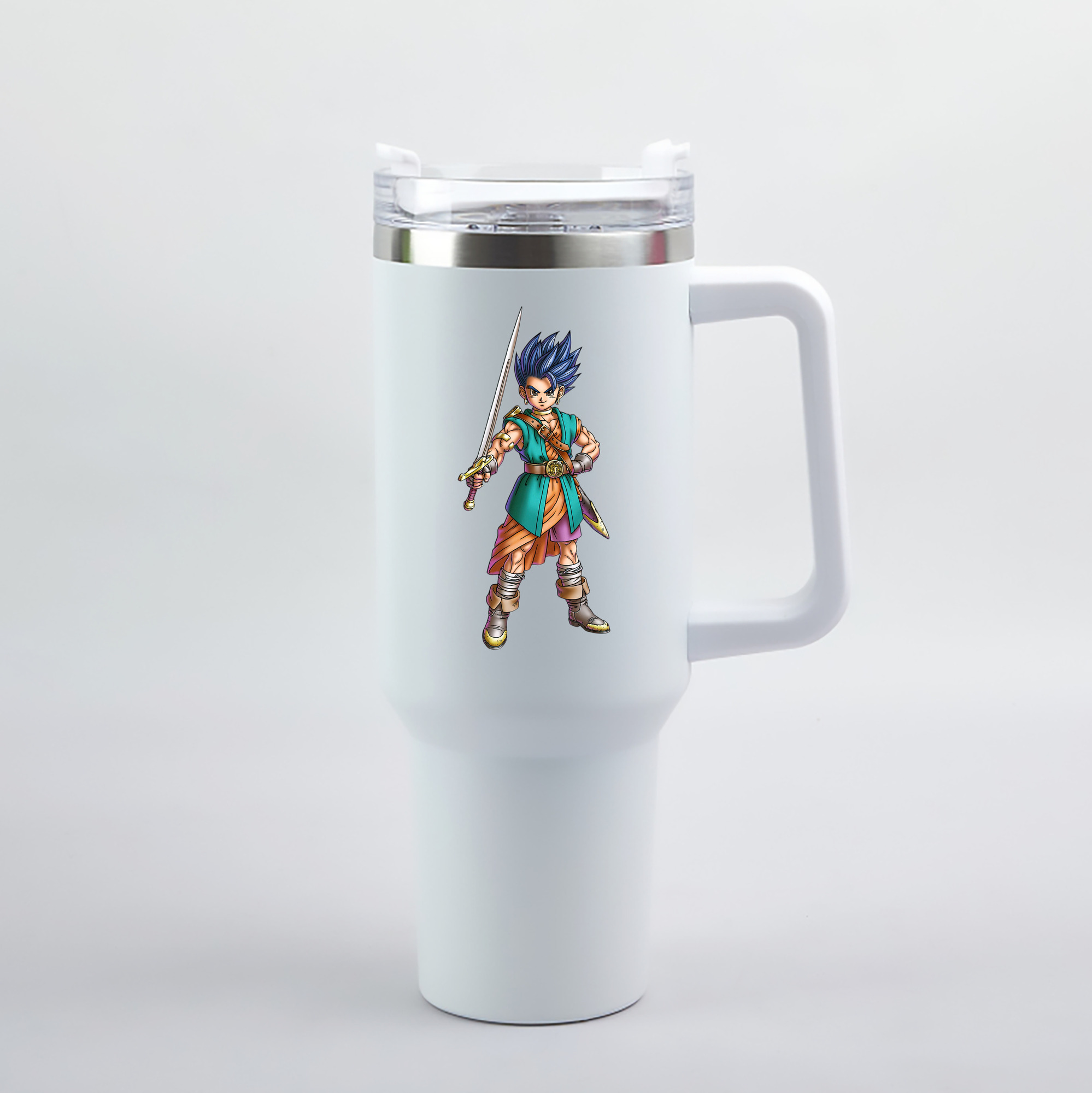 （画像用） ドラゴンクエスト Doragon Kuesuto Dragon Quest 1200mL車用タンブラー（カラープリント）