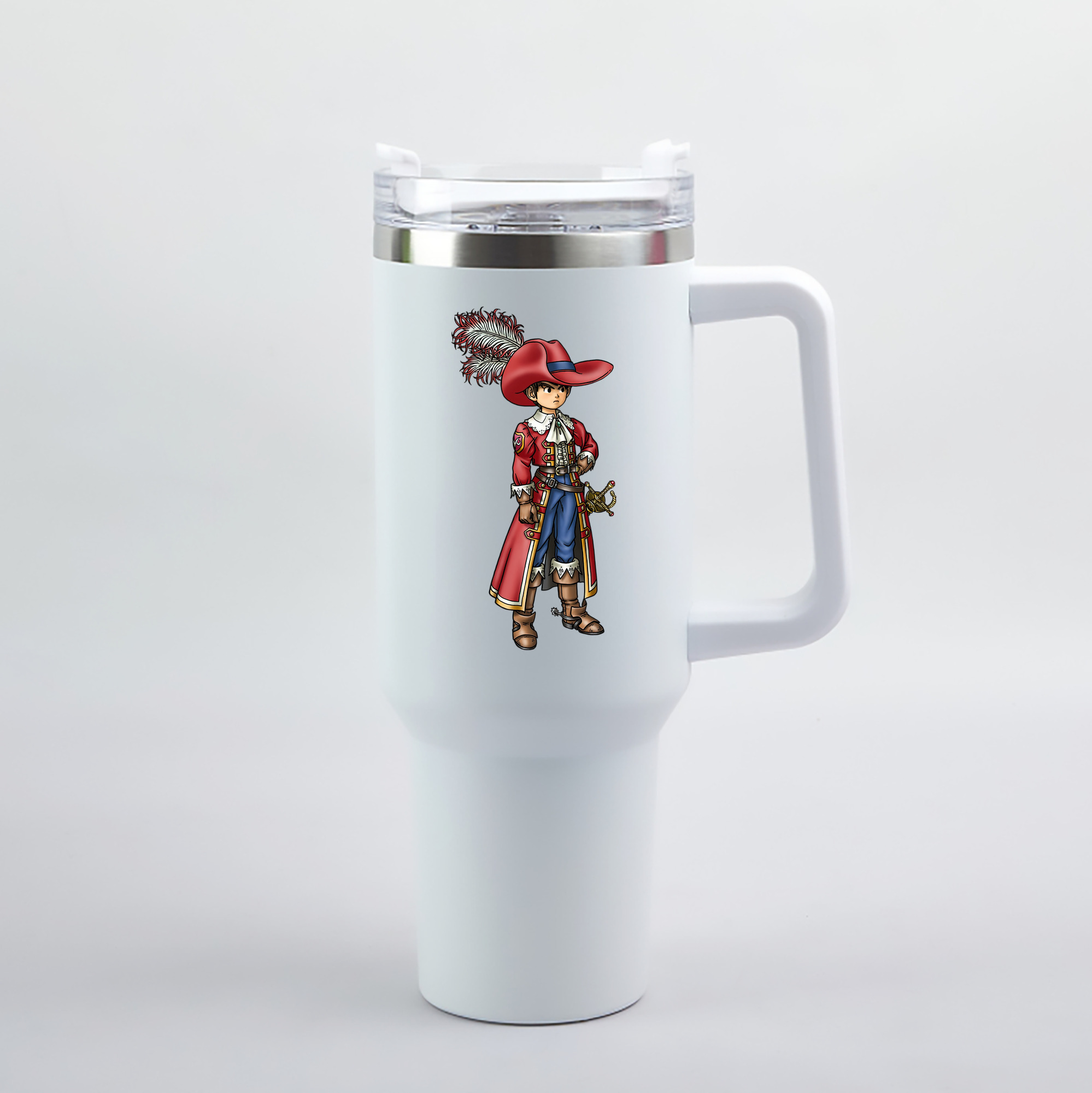 （画像用） ドラゴンクエスト Doragon Kuesuto Dragon Quest 1200mL車用タンブラー（カラープリント）