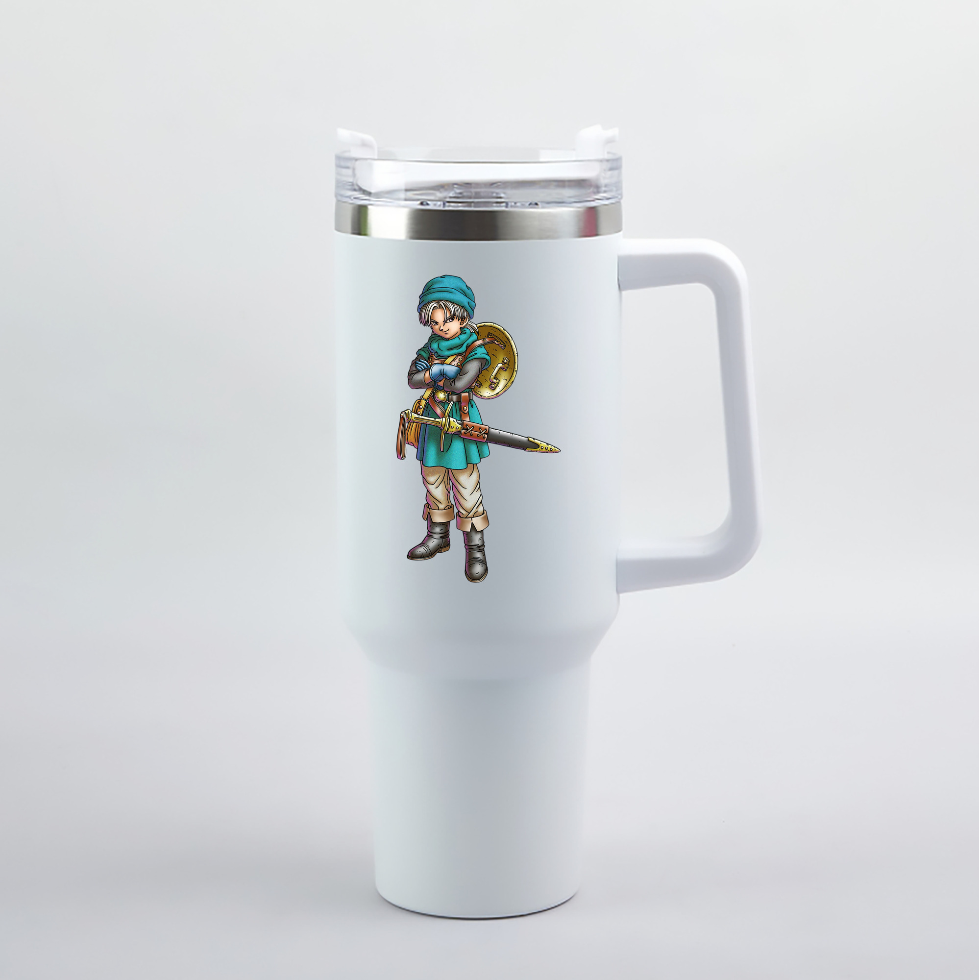 （画像用） ドラゴンクエスト Doragon Kuesuto Dragon Quest 1200mL車用タンブラー（カラープリント）