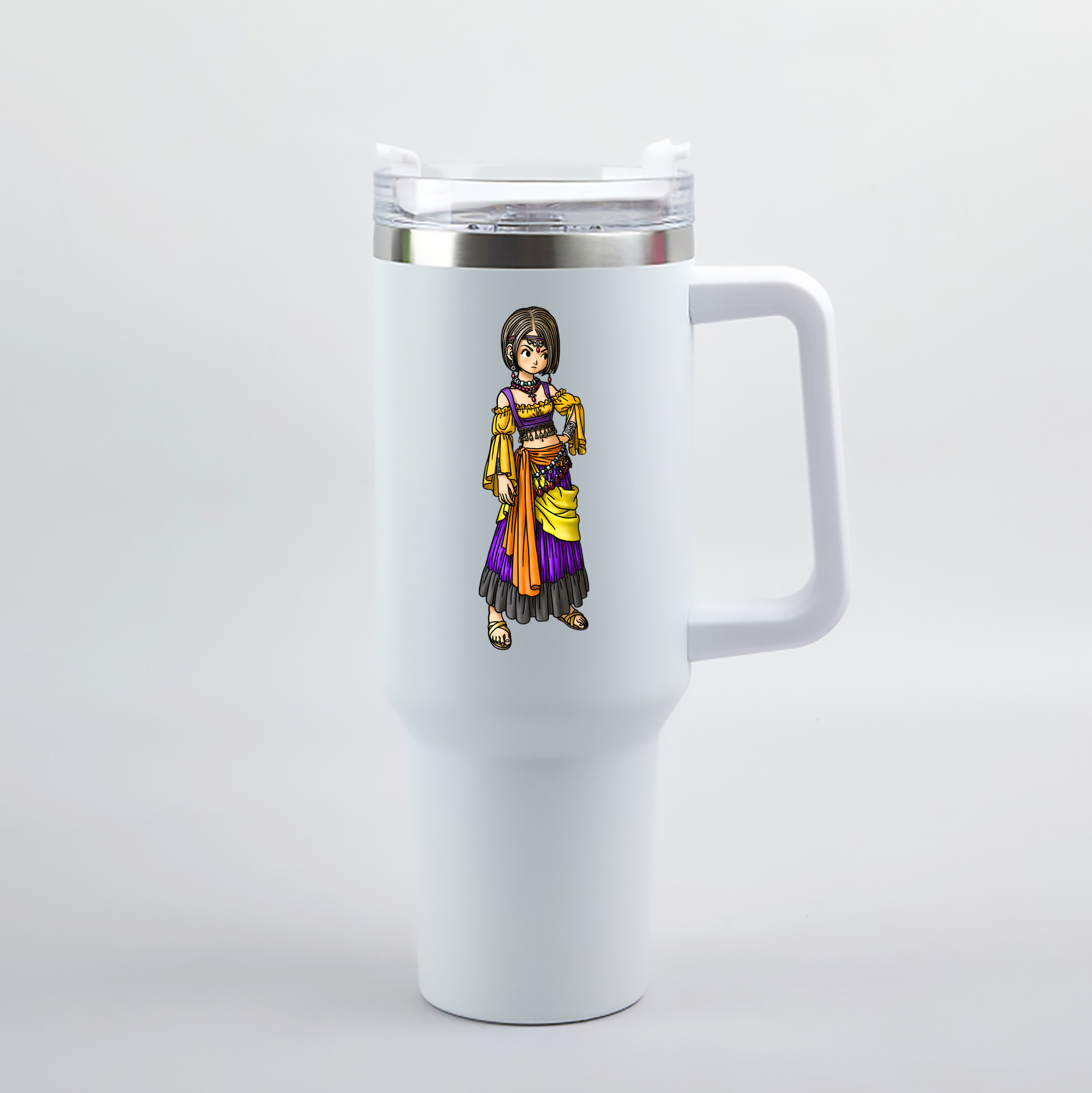 （画像用） ドラゴンクエスト Doragon Kuesuto Dragon Quest 1200mL車用タンブラー（カラープリント）