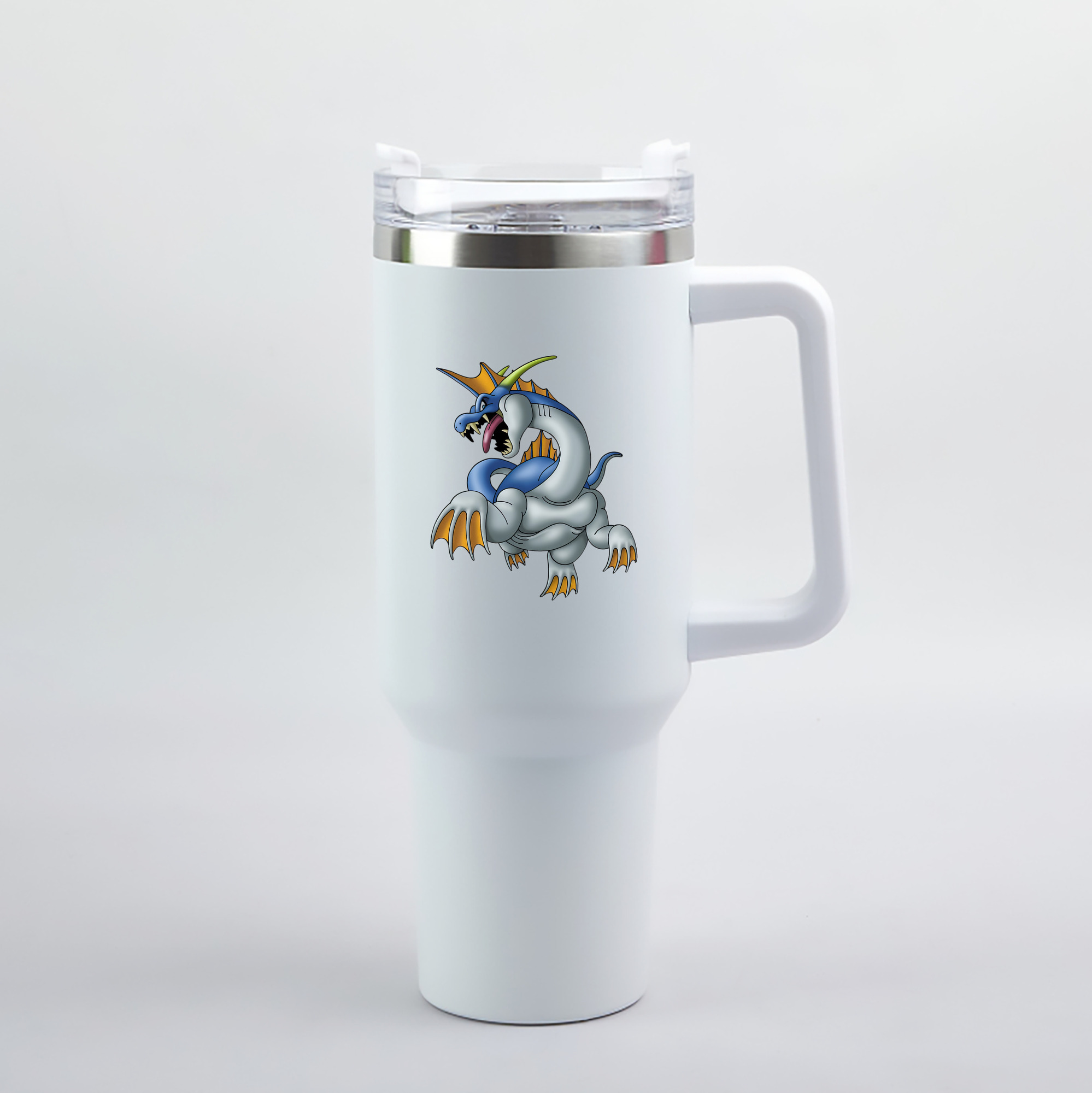 （画像用） ドラゴンクエスト Doragon Kuesuto Dragon Quest 1200mL車用タンブラー（カラープリント）