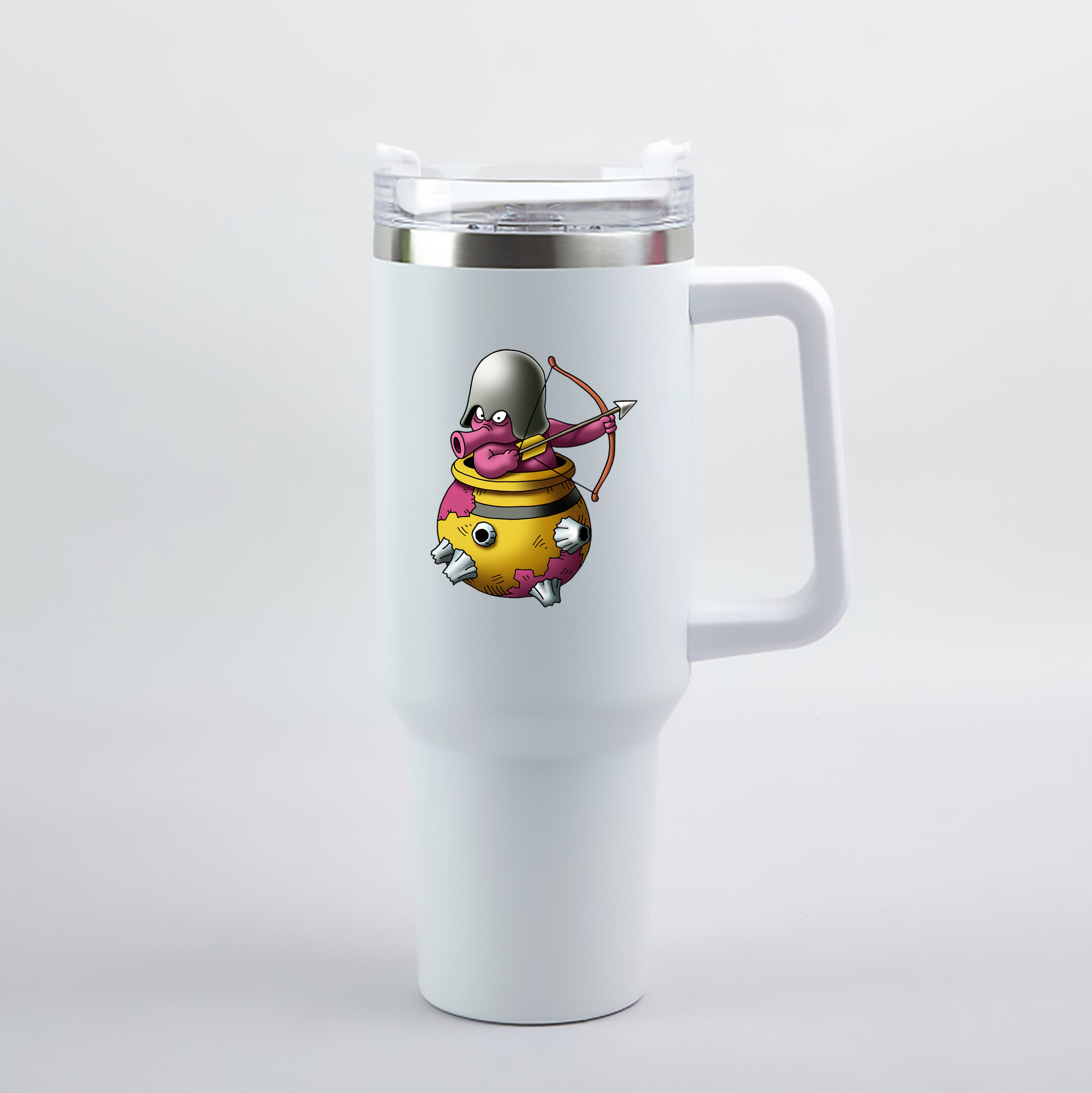 （画像用） ドラゴンクエスト Doragon Kuesuto Dragon Quest 1200mL車用タンブラー（カラープリント）