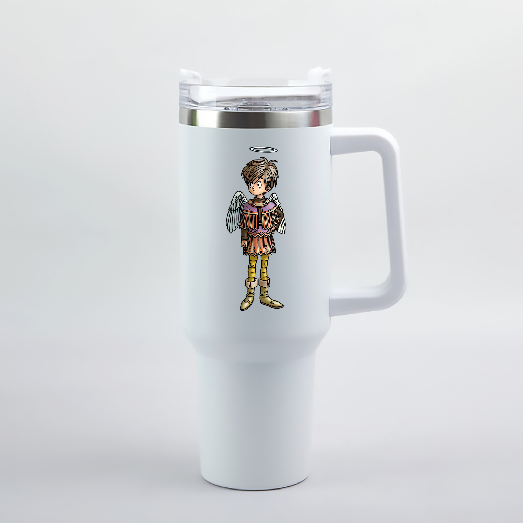 （画像用） ドラゴンクエスト Doragon Kuesuto Dragon Quest 1200mL車用タンブラー（カラープリント）