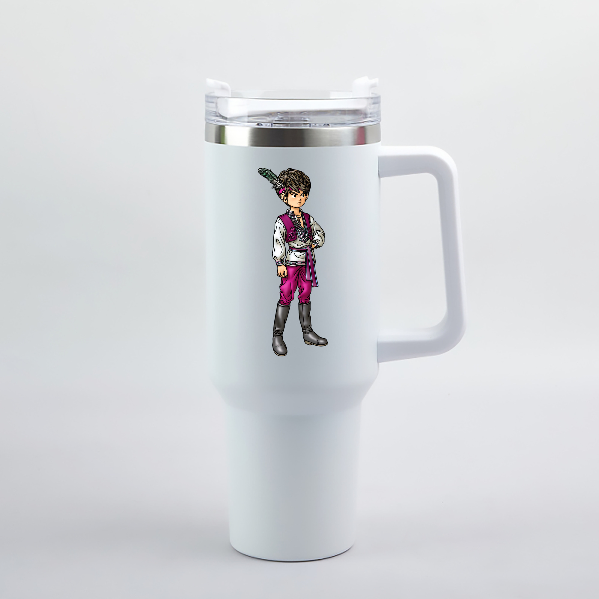 （画像用） ドラゴンクエスト Doragon Kuesuto Dragon Quest 1200mL車用タンブラー（カラープリント）