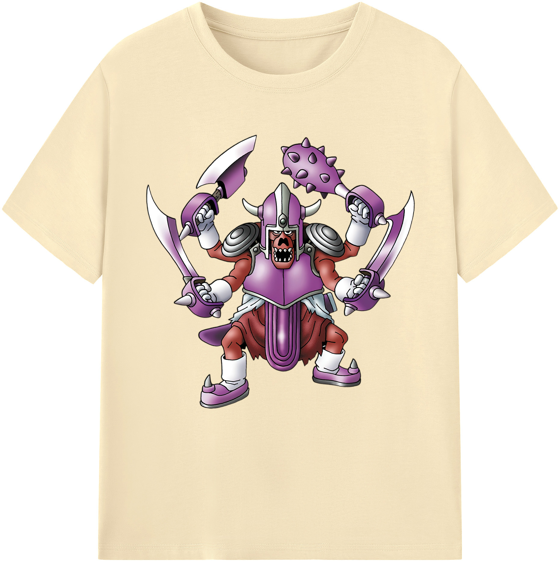 （画像用） ドラゴンクエスト Doragon Kuesuto Dragon Quest 綿100％半袖Tシャツ（フロントプリント）