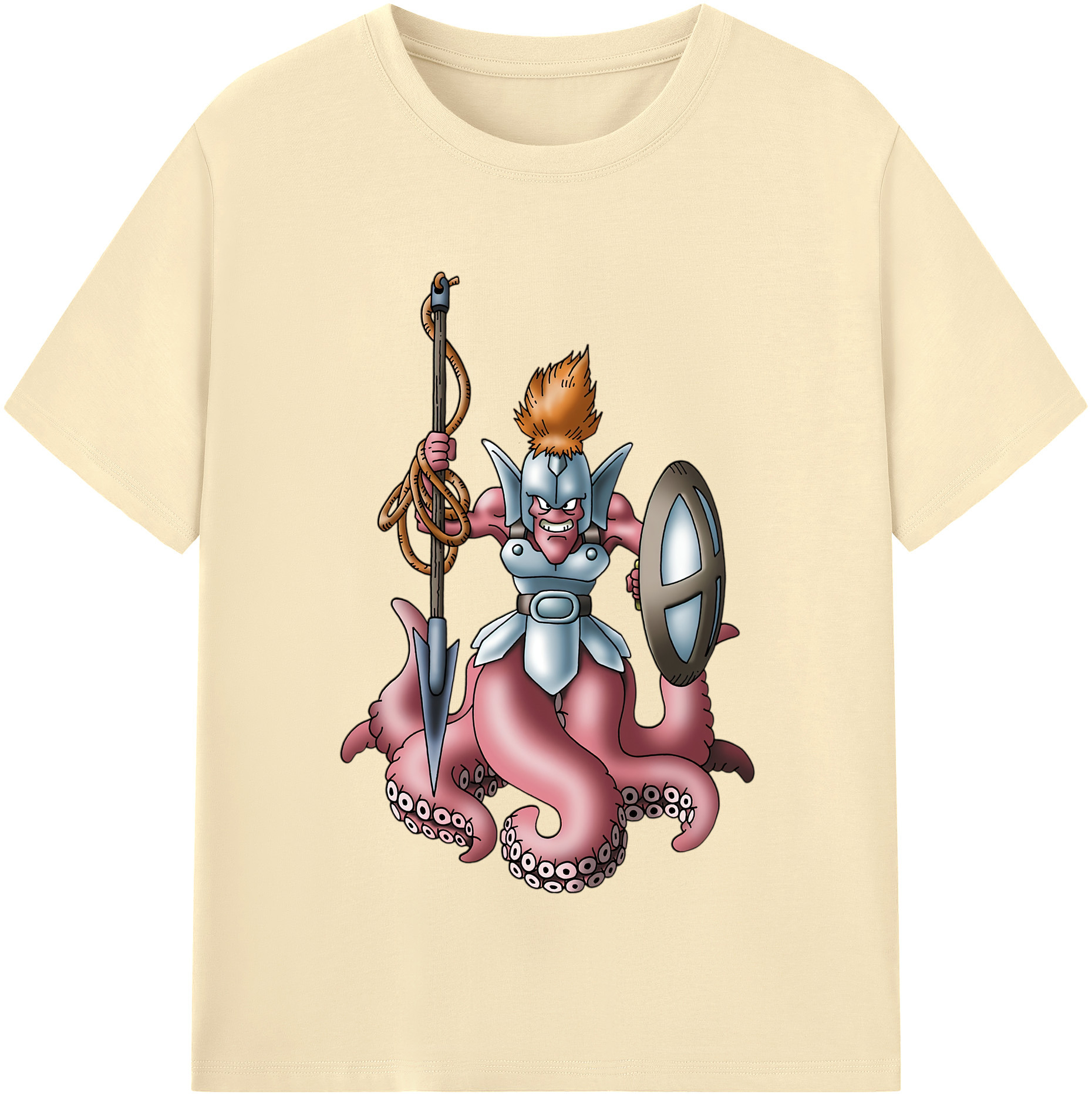 （画像用） ドラゴンクエスト Doragon Kuesuto Dragon Quest 綿100％半袖Tシャツ（フロントプリント）