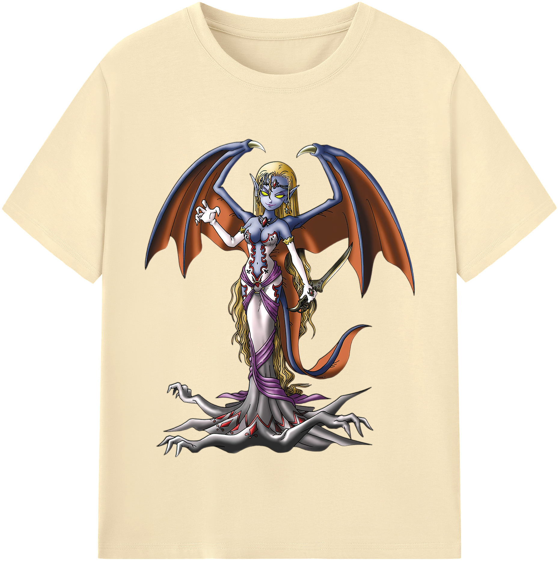 （画像用） ドラゴンクエスト Doragon Kuesuto Dragon Quest 綿100％半袖Tシャツ（フロントプリント）