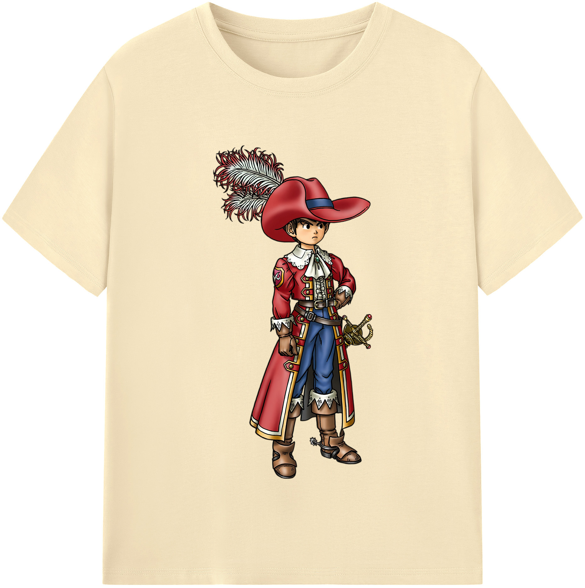 （画像用） ドラゴンクエスト Doragon Kuesuto Dragon Quest 綿100％半袖Tシャツ（フロントプリント）