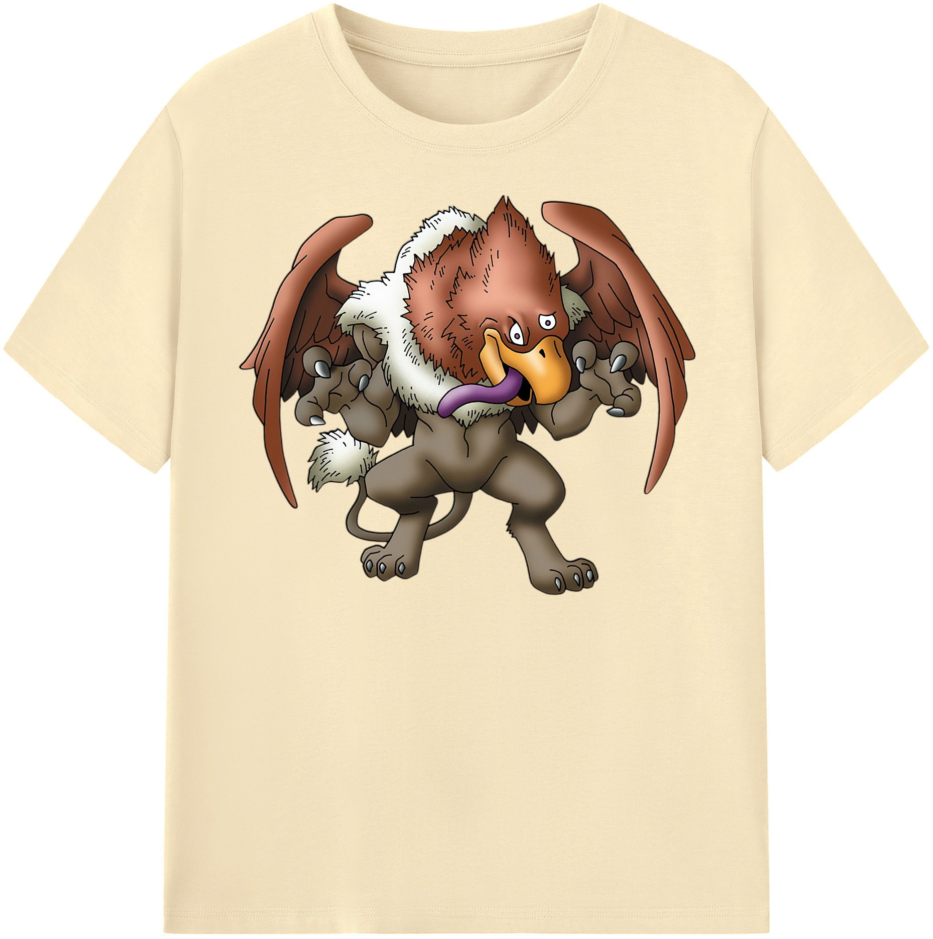 （画像用） ドラゴンクエスト Doragon Kuesuto Dragon Quest 綿100％半袖Tシャツ（フロントプリント）