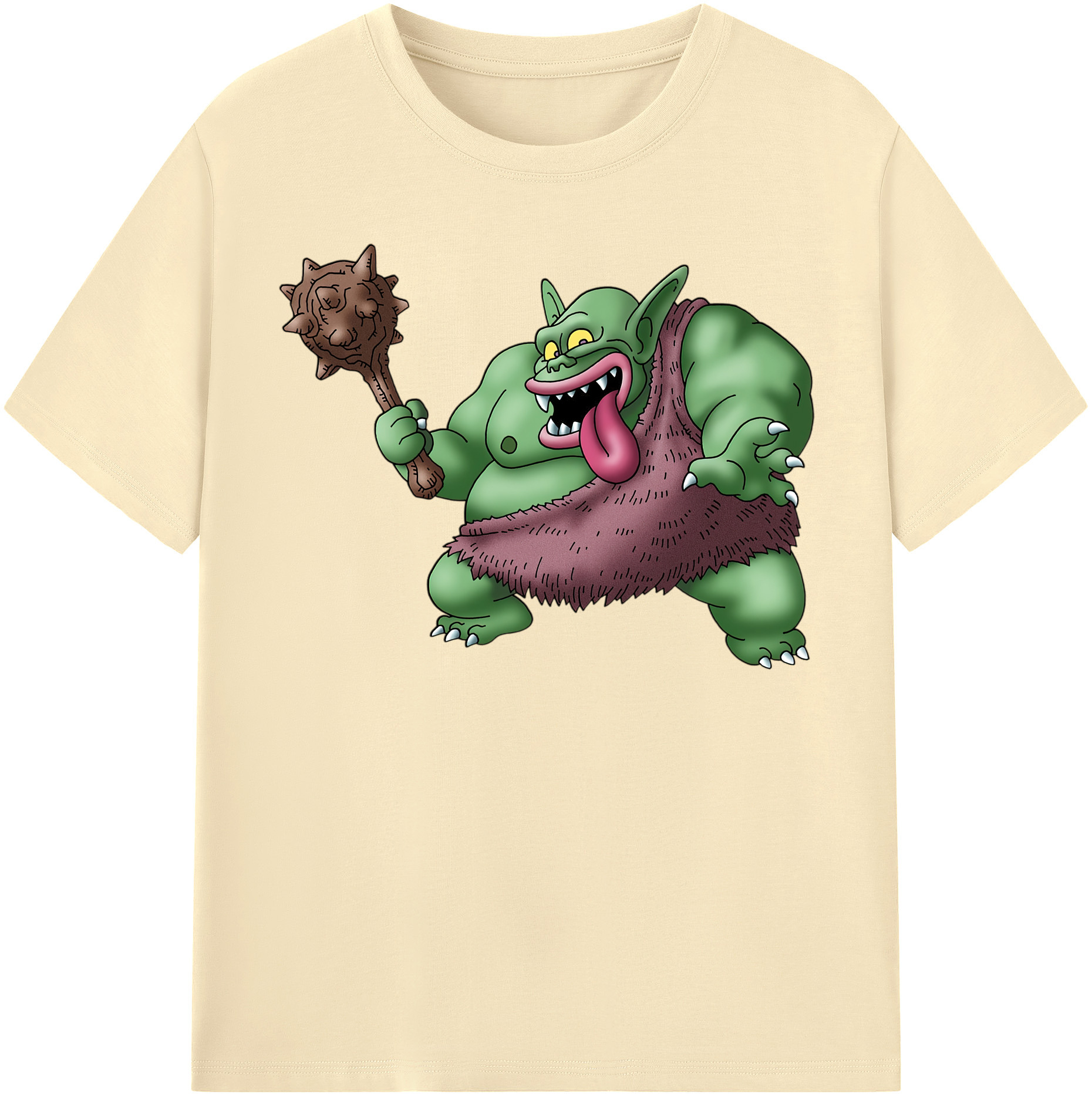 （画像用） ドラゴンクエスト Doragon Kuesuto Dragon Quest 綿100％半袖Tシャツ（フロントプリント）