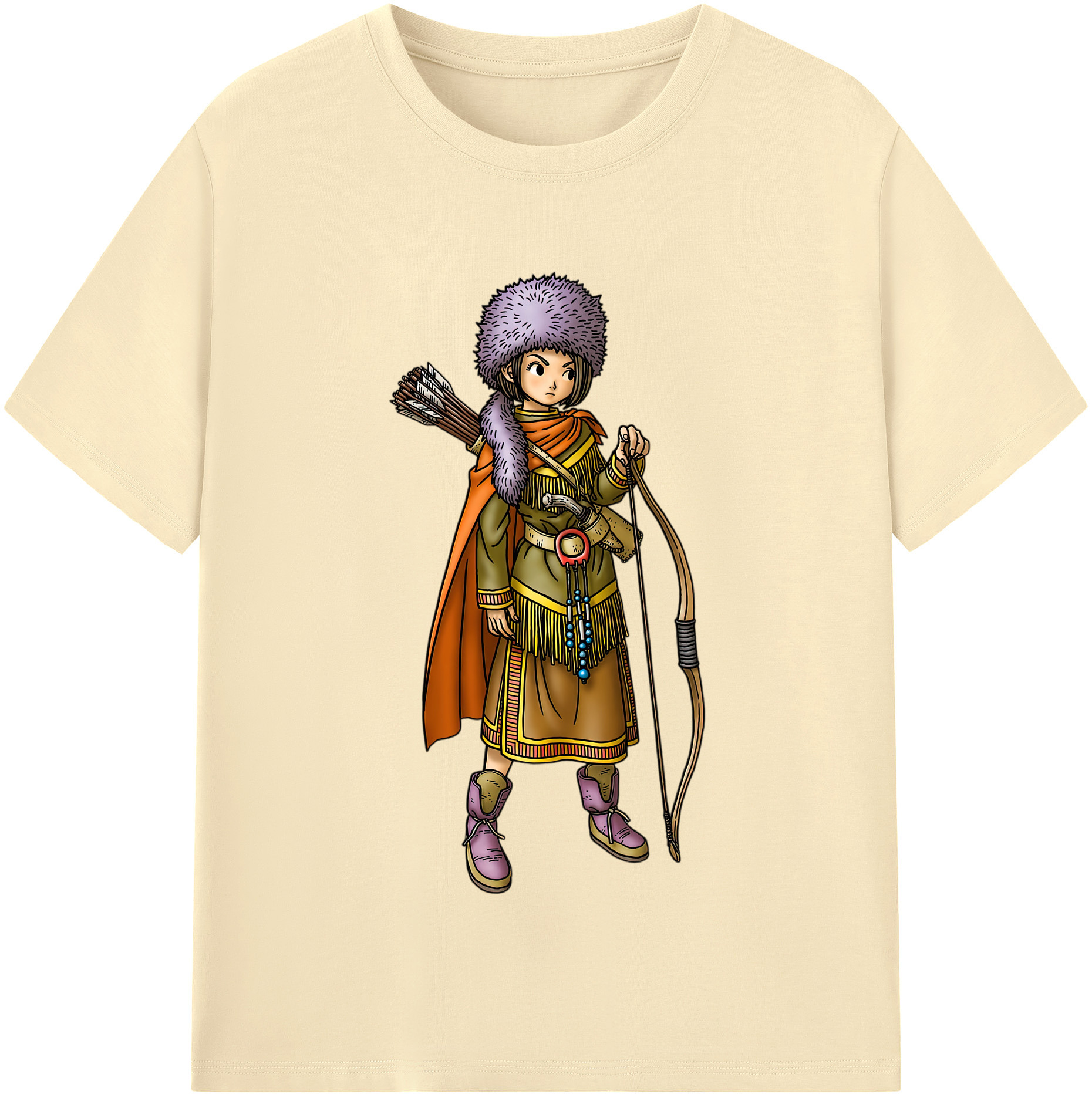 （画像用） ドラゴンクエスト Doragon Kuesuto Dragon Quest 綿100％半袖Tシャツ（フロントプリント）
