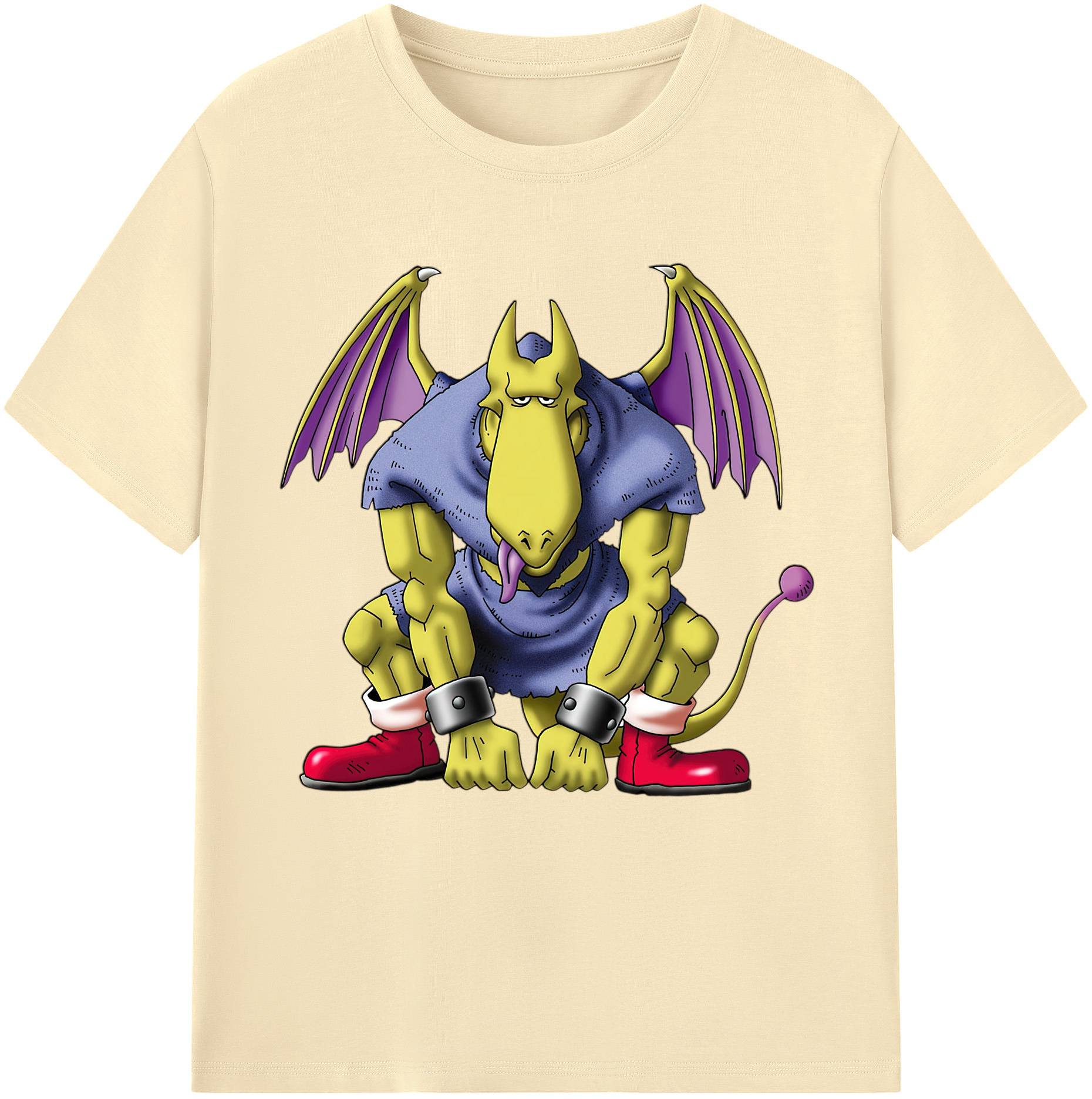 （画像用） ドラゴンクエスト Doragon Kuesuto Dragon Quest 綿100％半袖Tシャツ（フロントプリント）