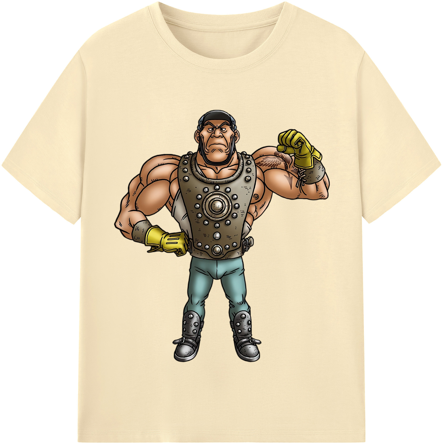 （画像用） ドラゴンクエスト Doragon Kuesuto Dragon Quest 綿100％半袖Tシャツ（フロントプリント）