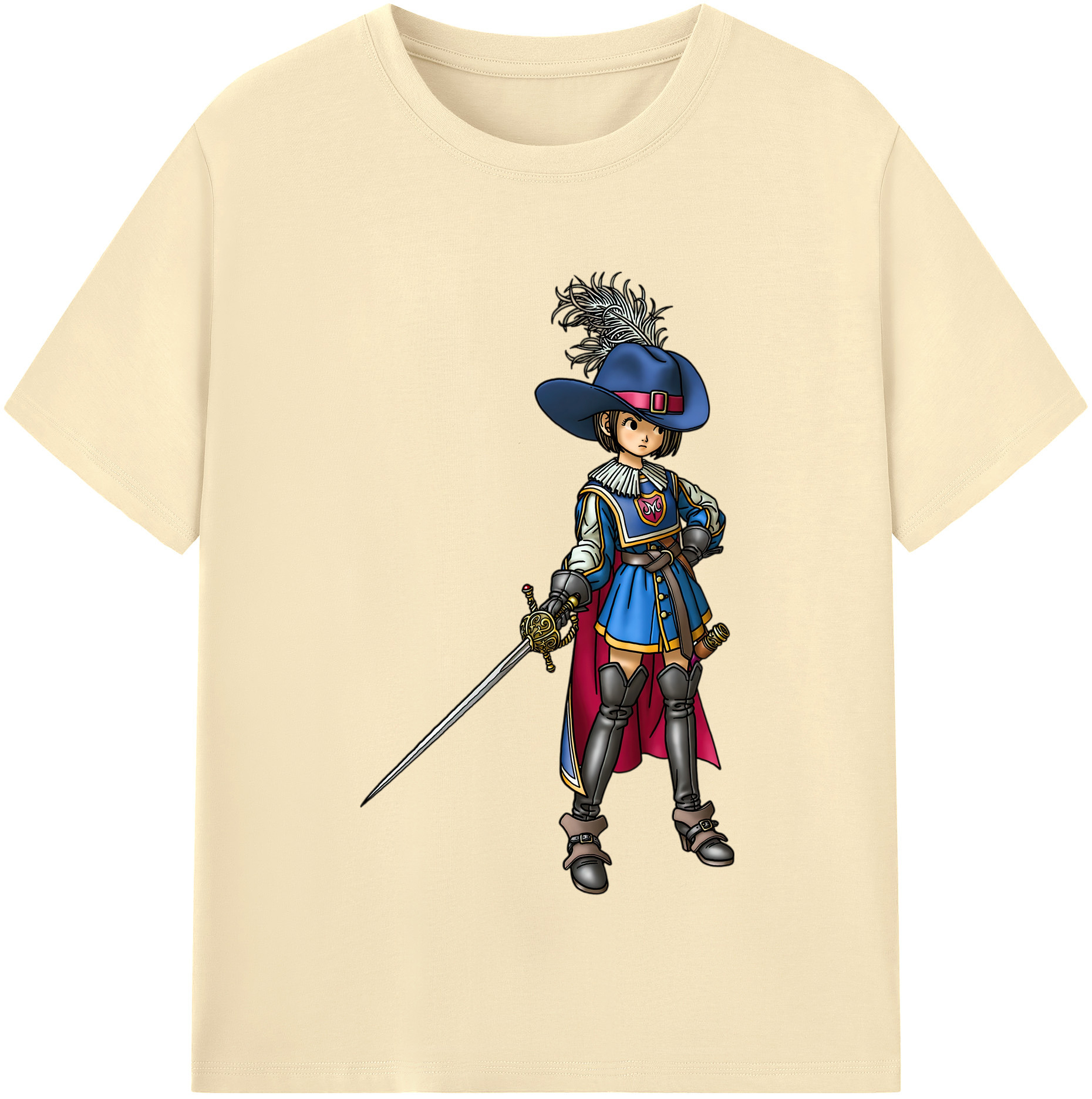 （画像用） ドラゴンクエスト Doragon Kuesuto Dragon Quest 綿100％半袖Tシャツ（フロントプリント）