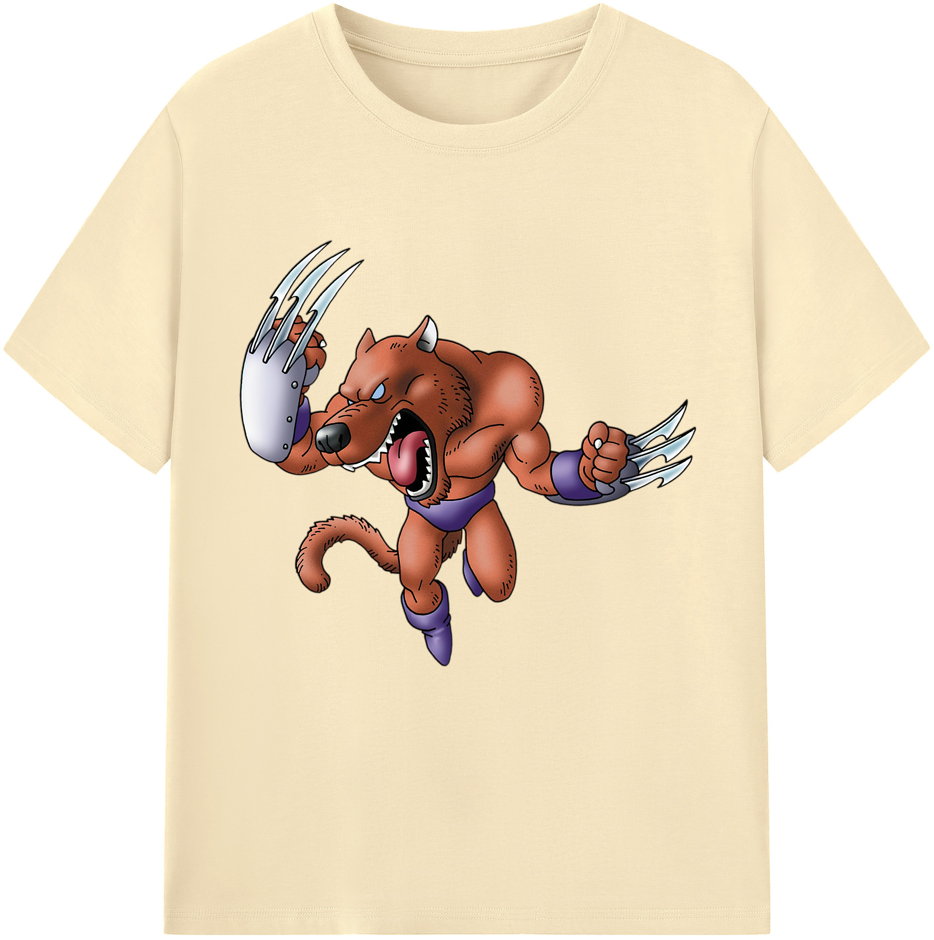 （画像用） ドラゴンクエスト Doragon Kuesuto Dragon Quest 綿100％半袖Tシャツ（フロントプリント）