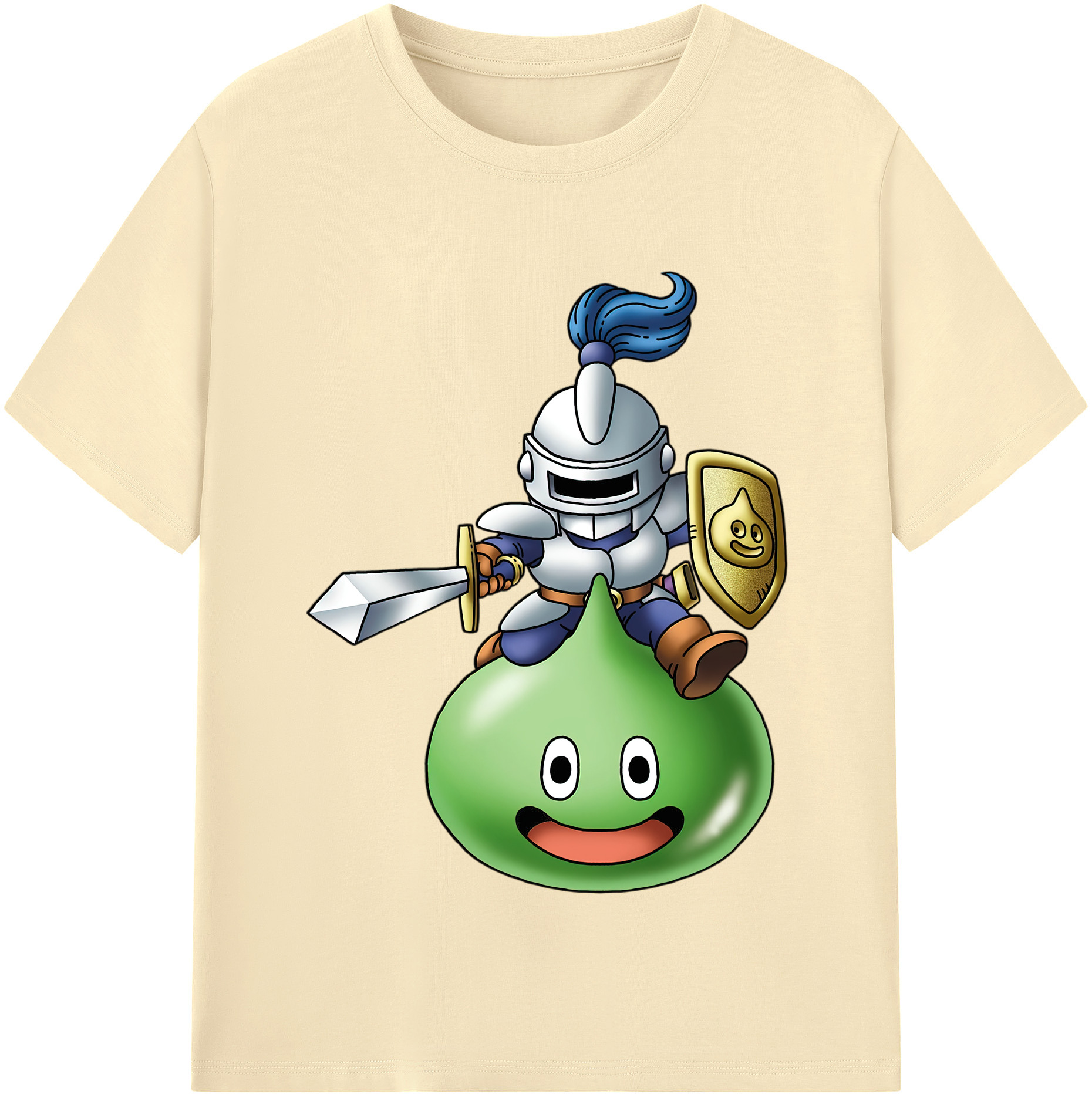 （画像用） ドラゴンクエスト Doragon Kuesuto Dragon Quest 綿100％半袖Tシャツ（フロントプリント）