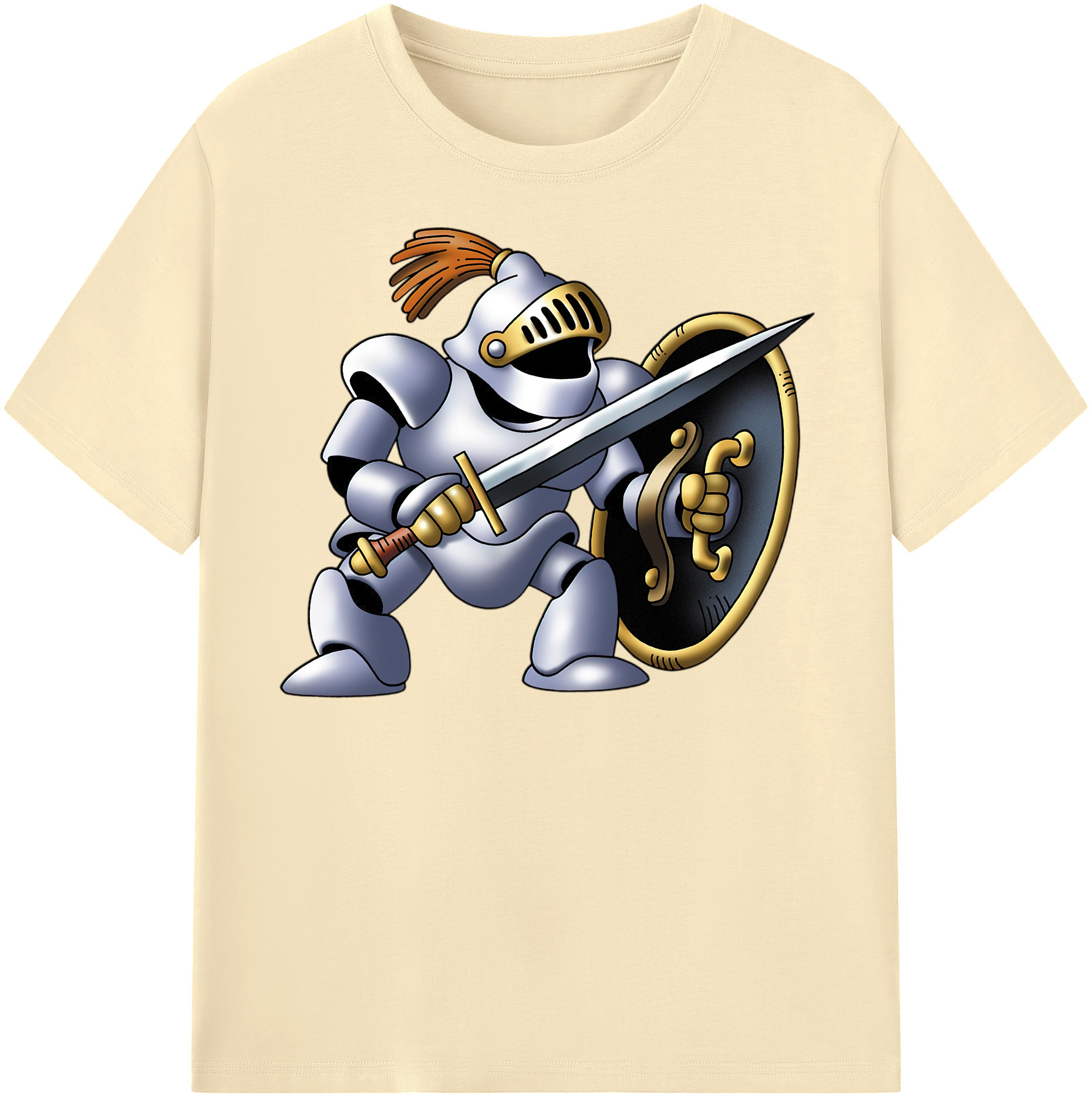 （画像用） ドラゴンクエスト Doragon Kuesuto Dragon Quest 綿100％半袖Tシャツ（フロントプリント）