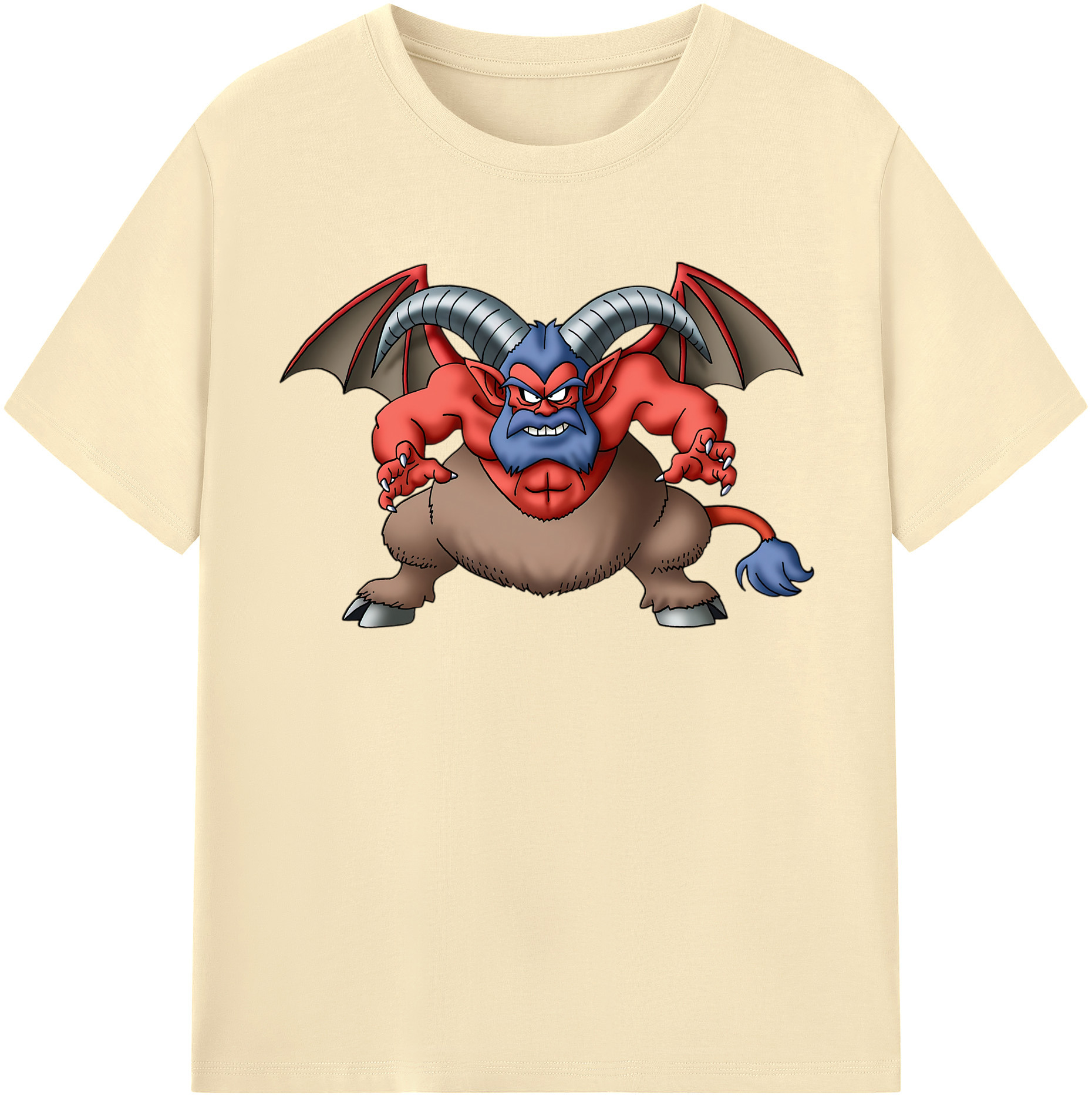 （画像用） ドラゴンクエスト Doragon Kuesuto Dragon Quest 綿100％半袖Tシャツ（フロントプリント）