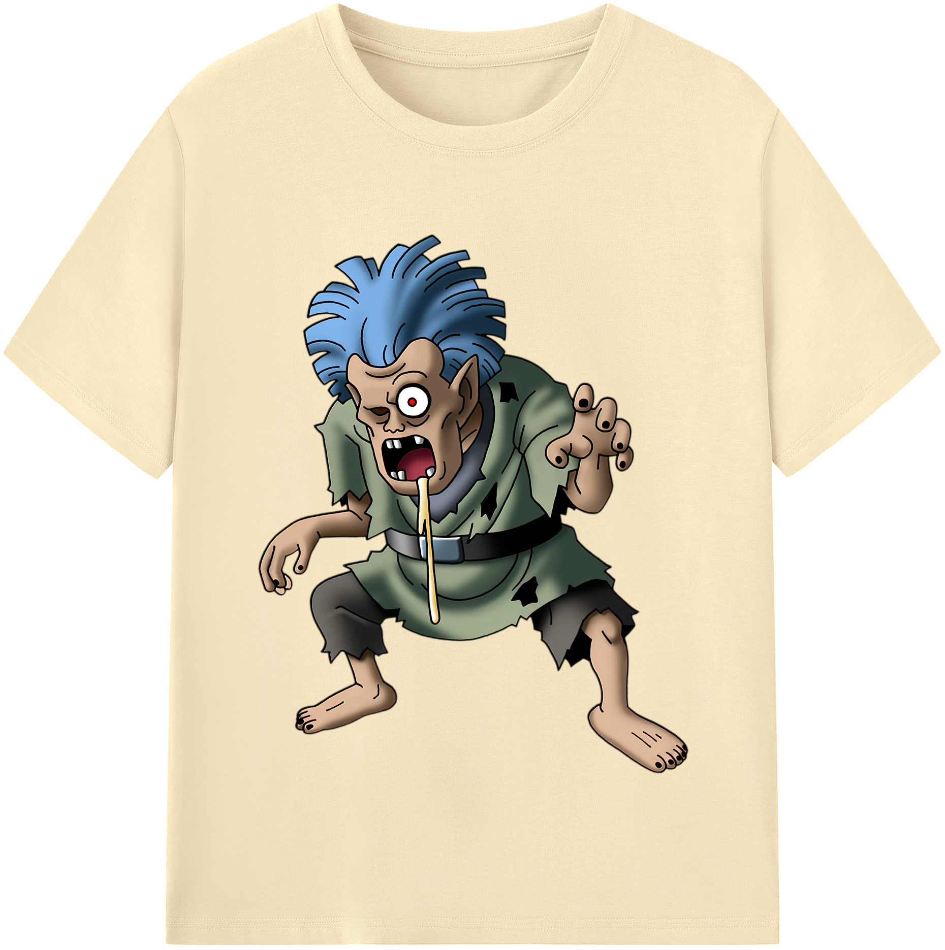 （画像用） ドラゴンクエスト Doragon Kuesuto Dragon Quest 綿100％半袖Tシャツ（フロントプリント）