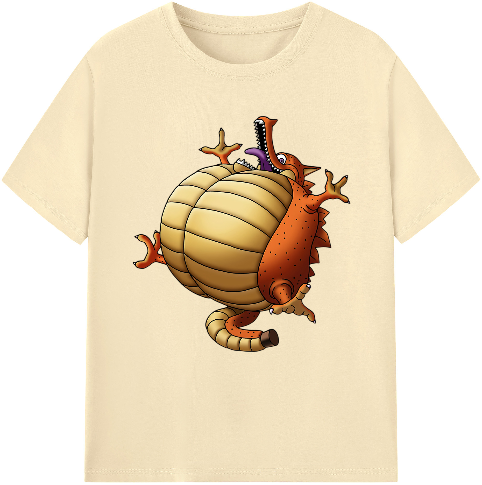 （画像用） ドラゴンクエスト Doragon Kuesuto Dragon Quest 綿100％半袖Tシャツ（フロントプリント）