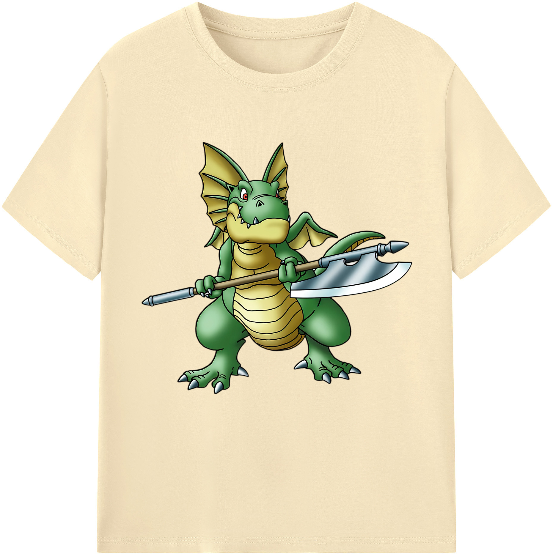 （画像用） ドラゴンクエスト Doragon Kuesuto Dragon Quest 綿100％半袖Tシャツ（フロントプリント）
