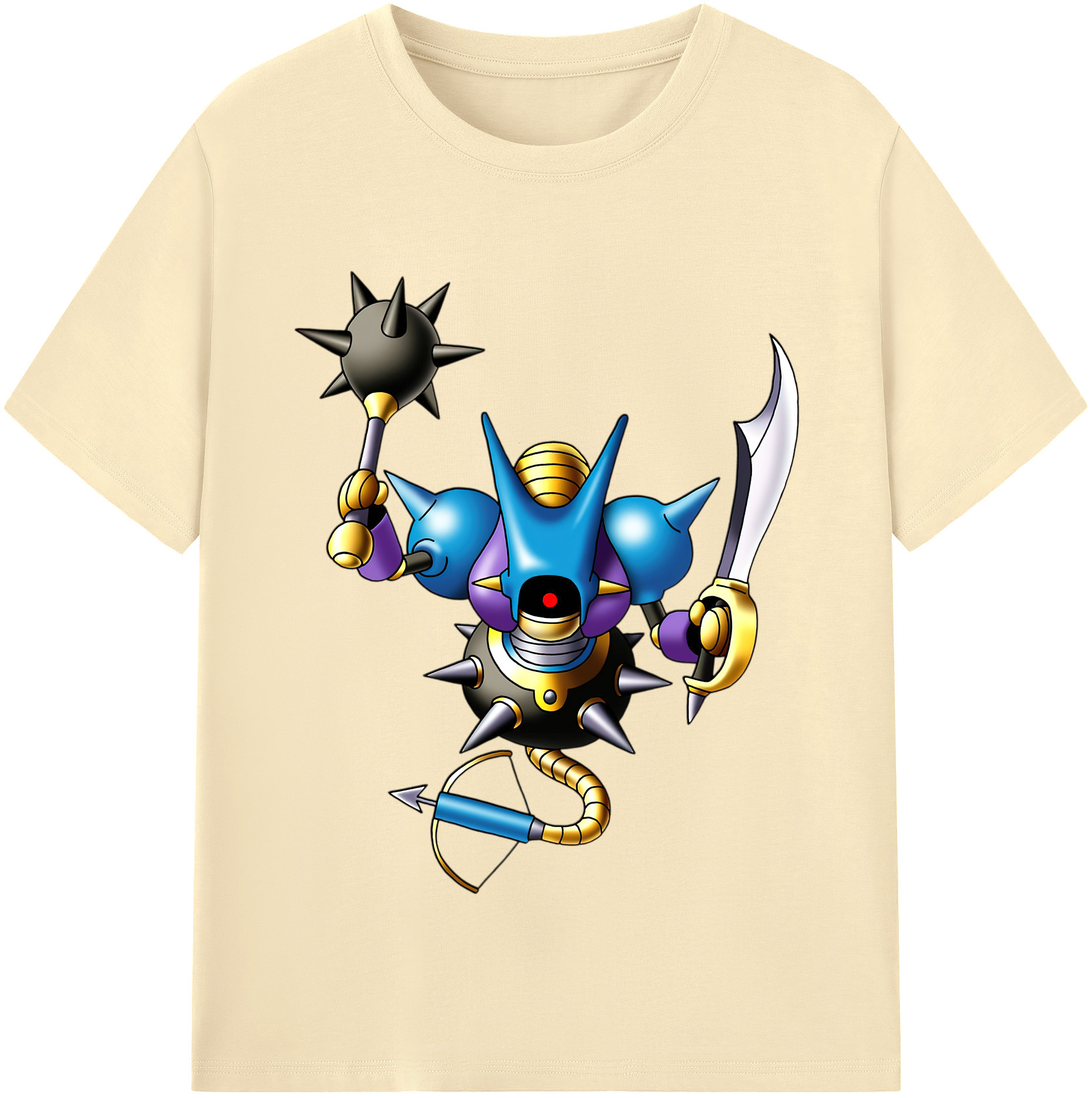 （画像用） ドラゴンクエスト Doragon Kuesuto Dragon Quest 綿100％半袖Tシャツ（フロントプリント）