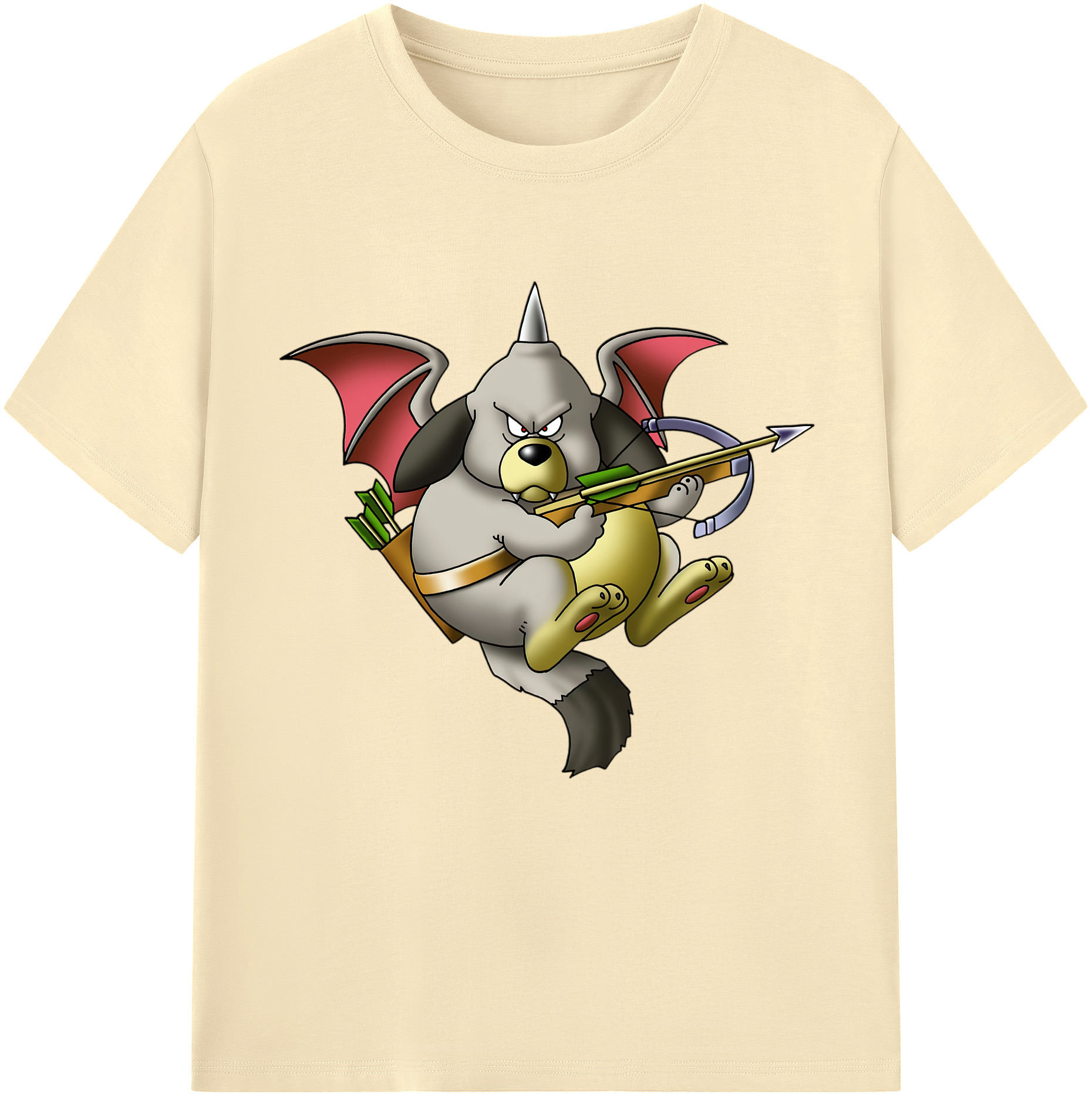 （画像用） ドラゴンクエスト Doragon Kuesuto Dragon Quest 綿100％半袖Tシャツ（フロントプリント）
