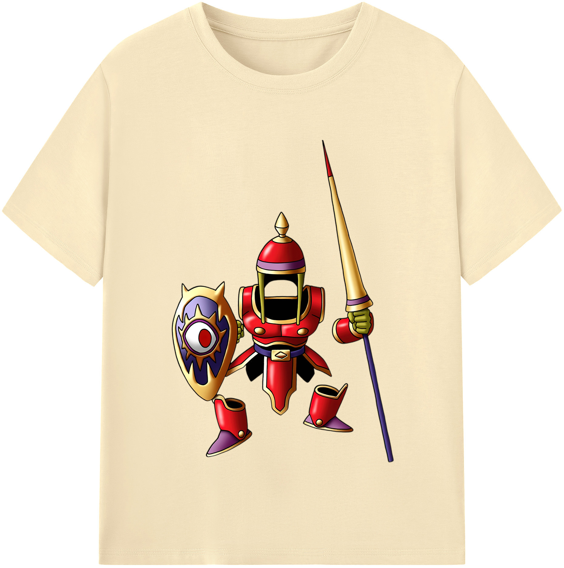 （画像用） ドラゴンクエスト Doragon Kuesuto Dragon Quest 綿100％半袖Tシャツ（フロントプリント）