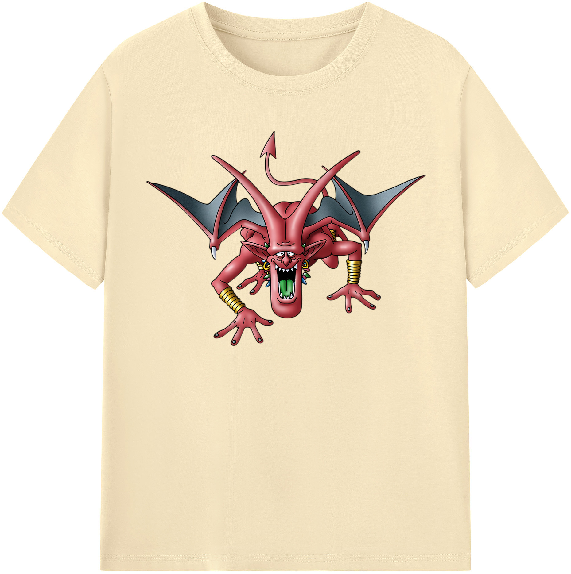 （画像用） ドラゴンクエスト Doragon Kuesuto Dragon Quest 綿100％半袖Tシャツ（フロントプリント）
