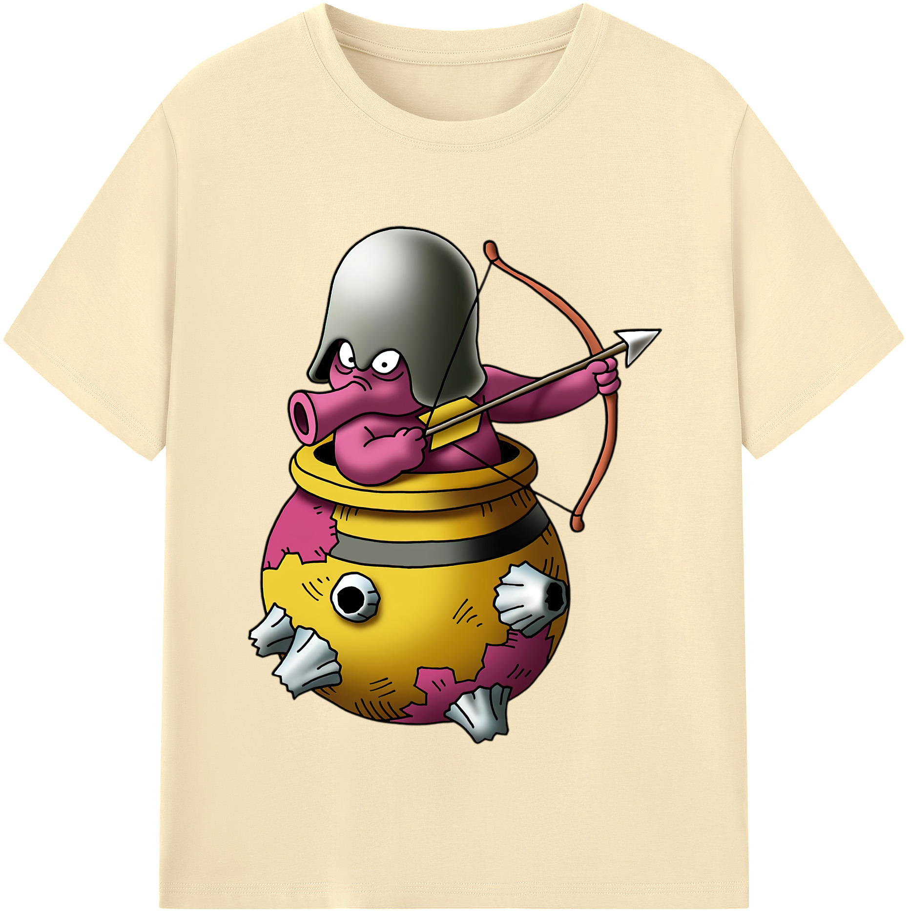 （画像用） ドラゴンクエスト Doragon Kuesuto Dragon Quest 綿100％半袖Tシャツ（フロントプリント）