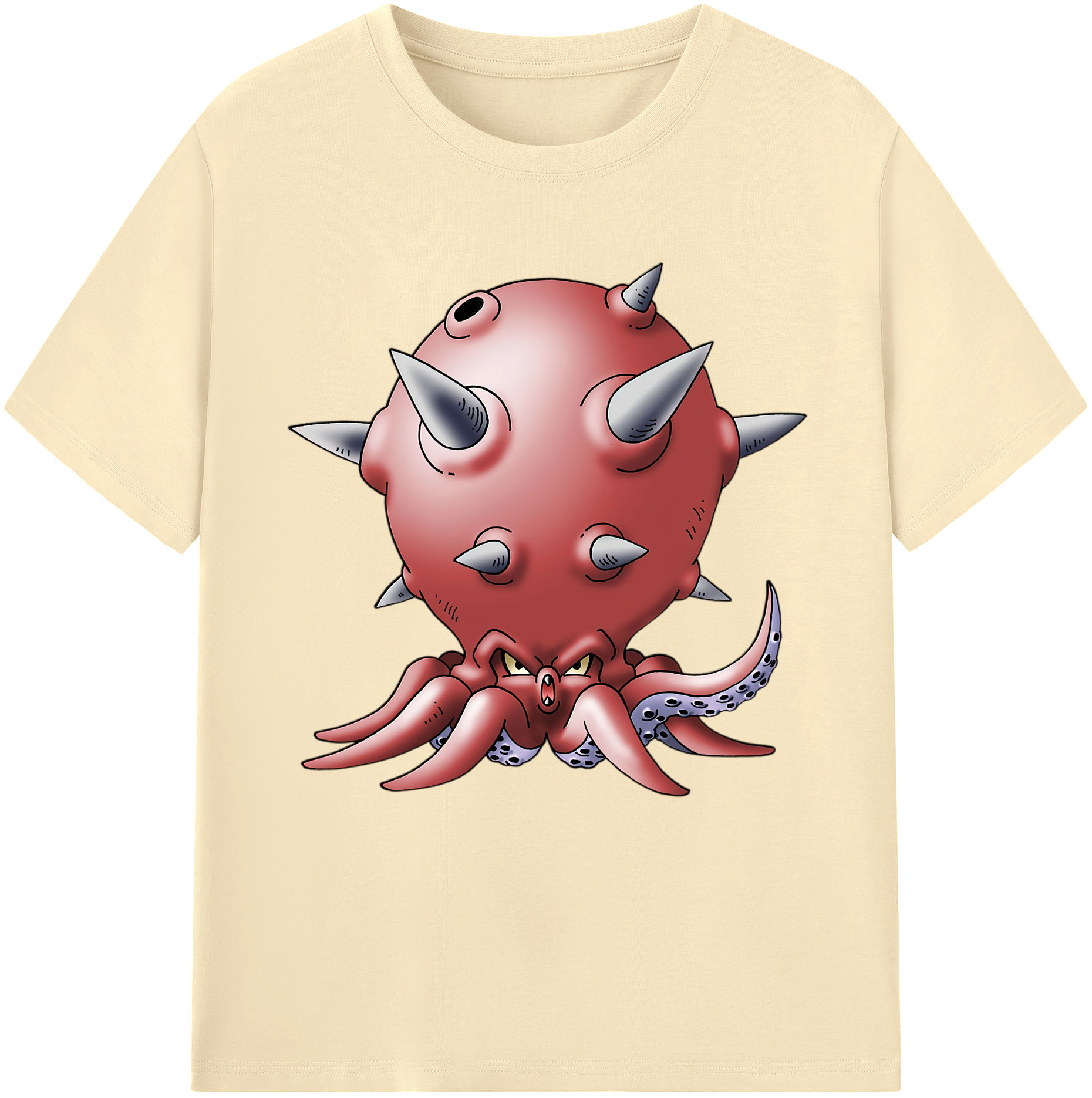 （画像用） ドラゴンクエスト Doragon Kuesuto Dragon Quest 綿100％半袖Tシャツ（フロントプリント）