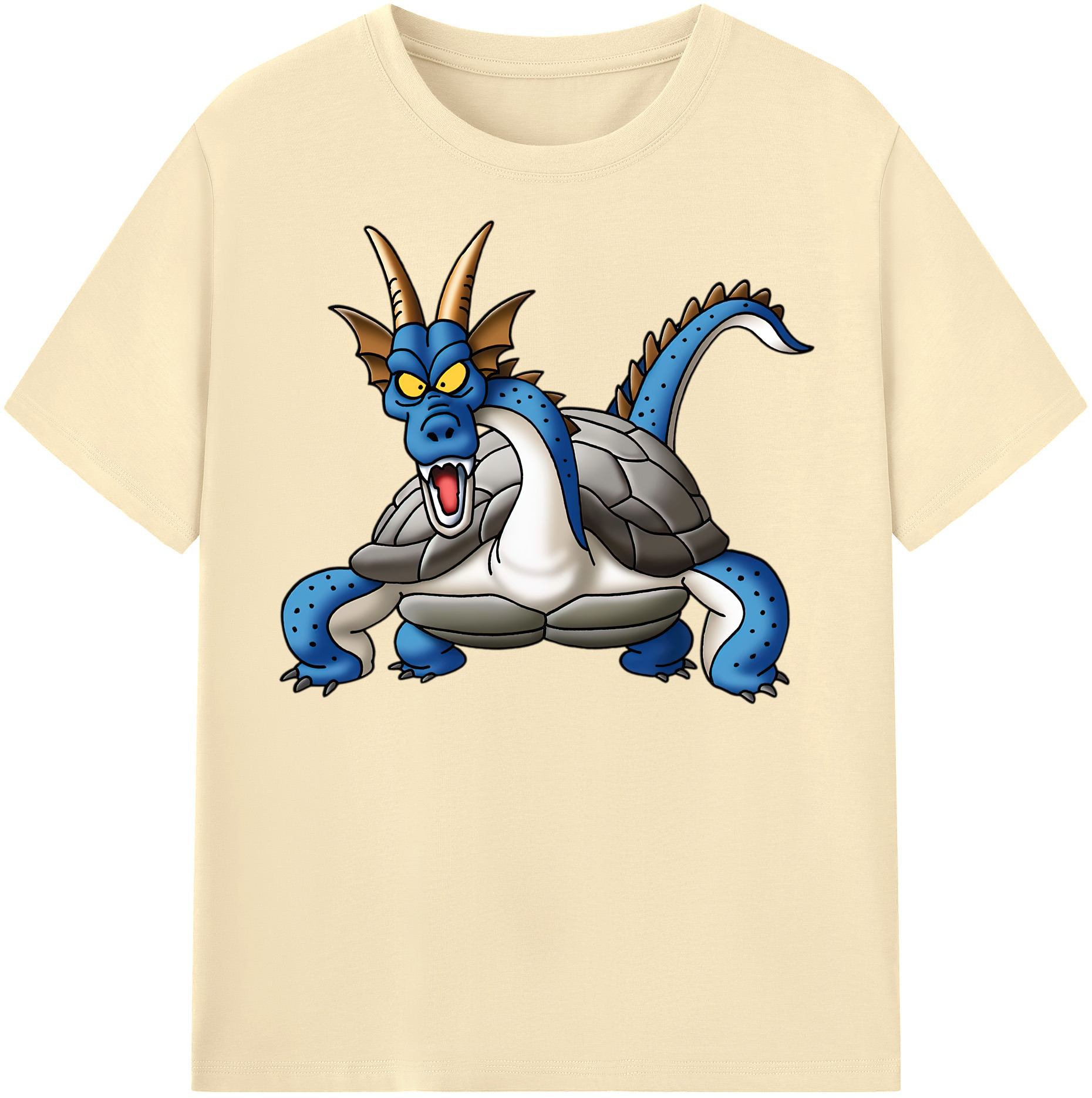 （画像用） ドラゴンクエスト Doragon Kuesuto Dragon Quest 綿100％半袖Tシャツ（フロントプリント）