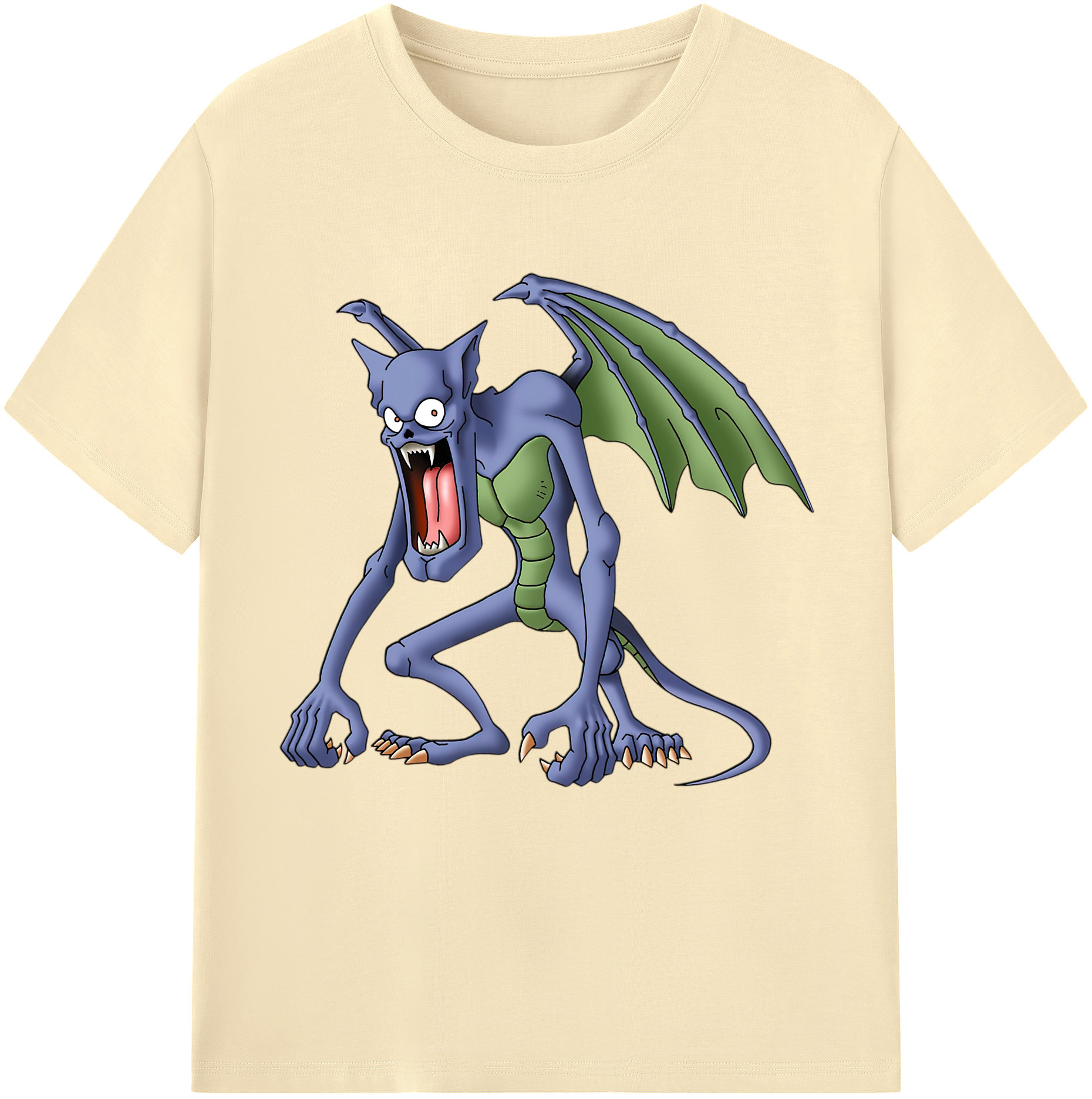 （画像用） ドラゴンクエスト Doragon Kuesuto Dragon Quest 綿100％半袖Tシャツ（フロントプリント）