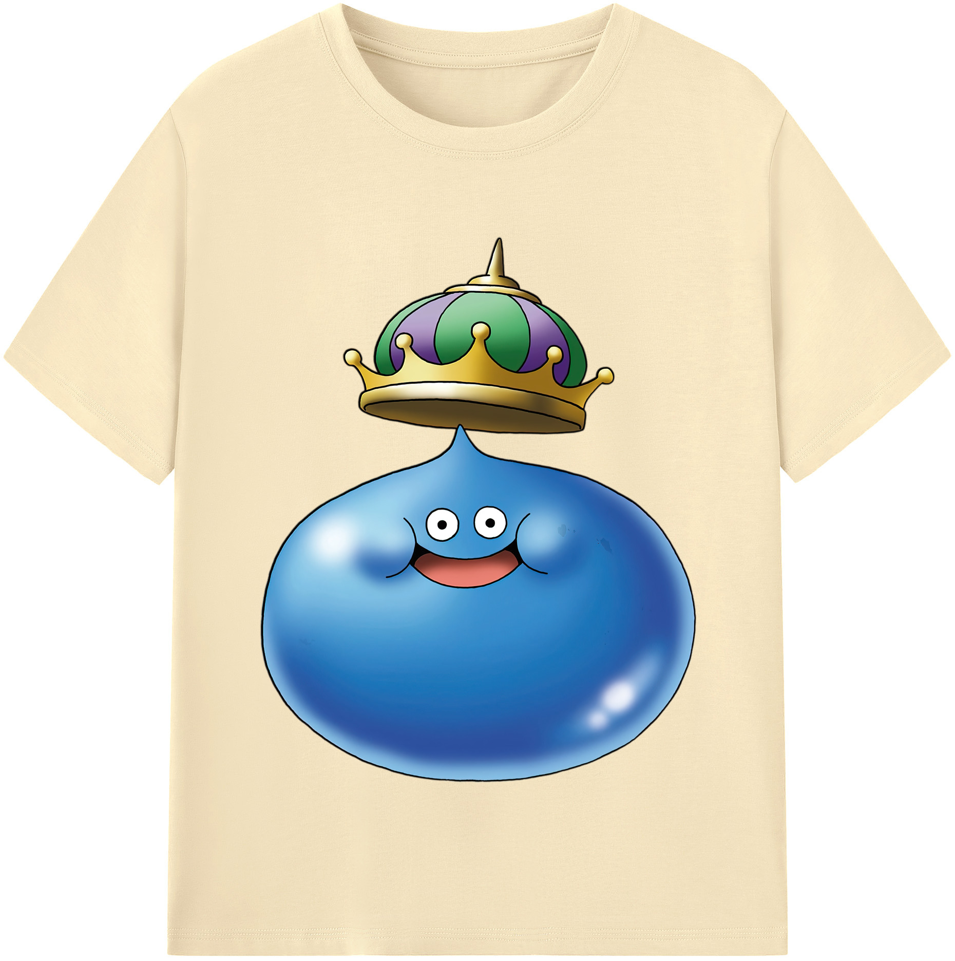 （画像用） ドラゴンクエスト Doragon Kuesuto Dragon Quest 綿100％半袖Tシャツ（フロントプリント）