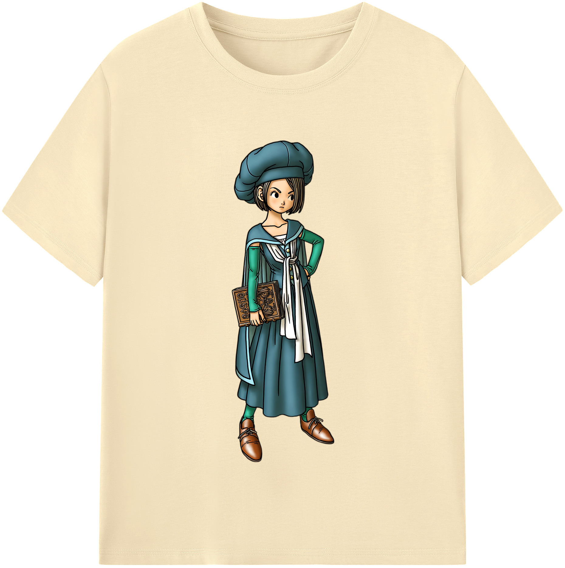 （画像用） ドラゴンクエスト Doragon Kuesuto Dragon Quest 綿100％半袖Tシャツ（フロントプリント）