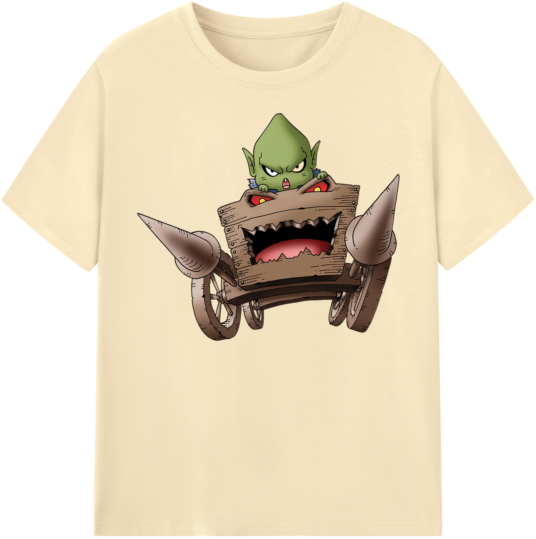 （画像用） ドラゴンクエスト Doragon Kuesuto Dragon Quest 綿100％半袖Tシャツ（フロントプリント）