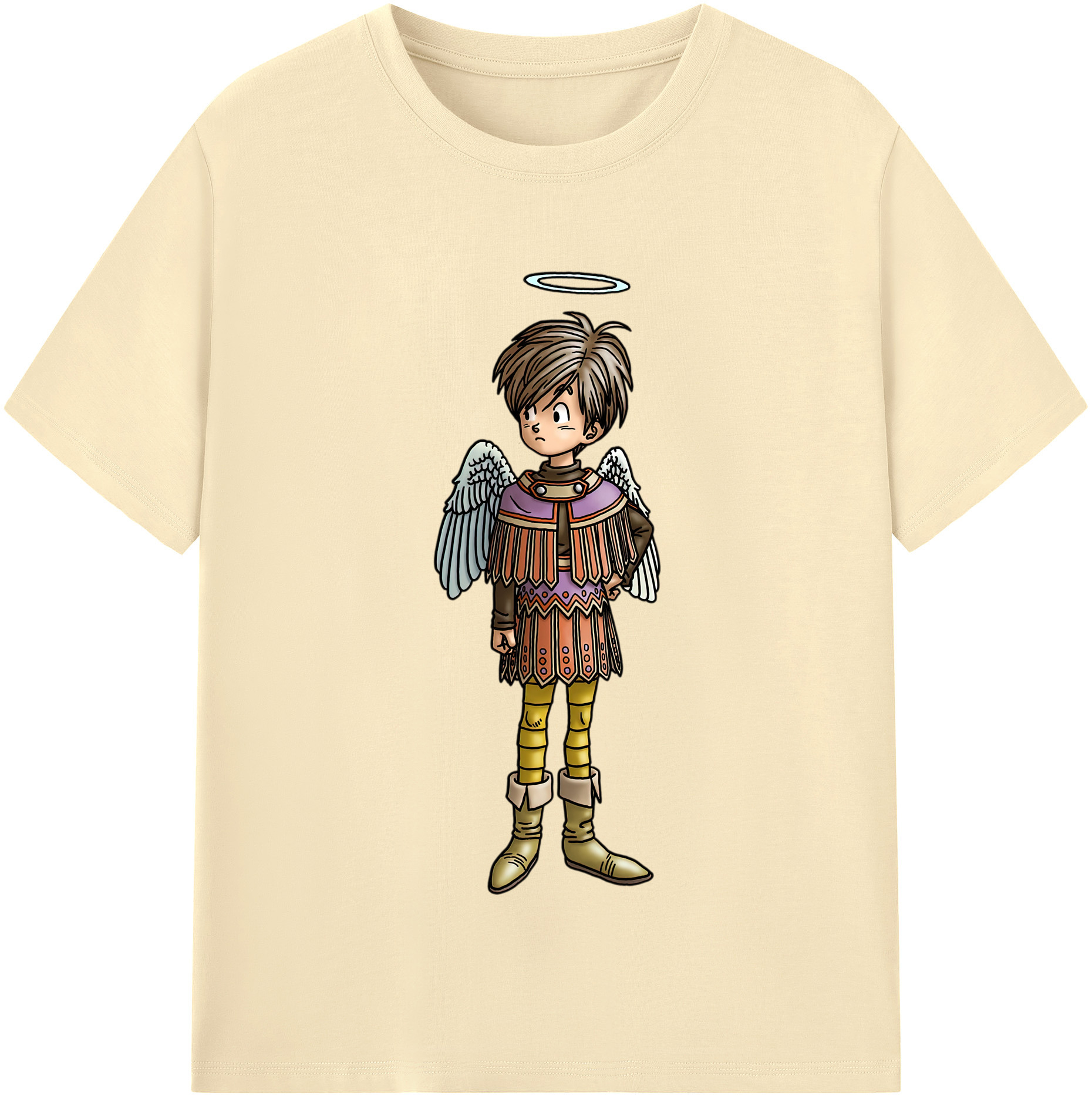 （画像用） ドラゴンクエスト Doragon Kuesuto Dragon Quest 綿100％半袖Tシャツ（フロントプリント）