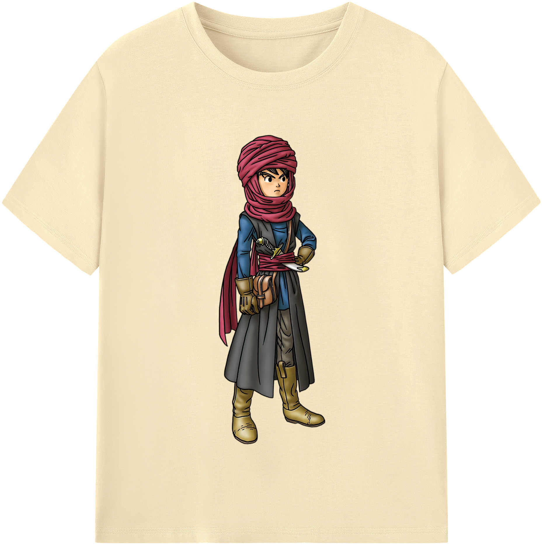 （画像用） ドラゴンクエスト Doragon Kuesuto Dragon Quest 綿100％半袖Tシャツ（フロントプリント）