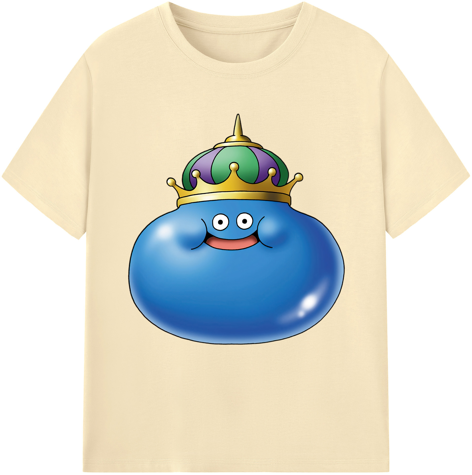 （画像用） ドラゴンクエスト Doragon Kuesuto Dragon Quest 綿100％半袖Tシャツ（フロントプリント）