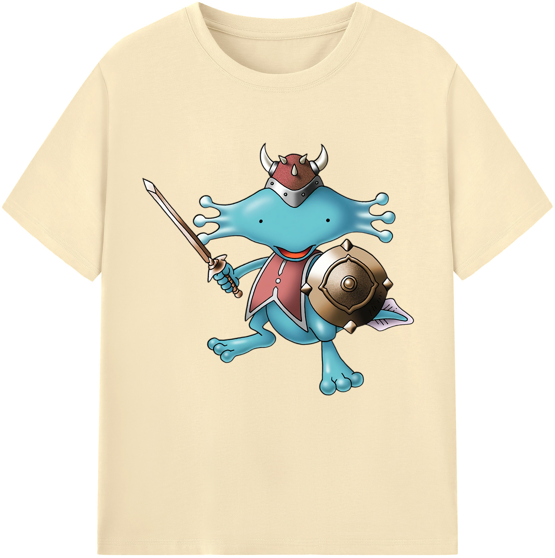 （画像用） ドラゴンクエスト Doragon Kuesuto Dragon Quest 綿100％半袖Tシャツ（フロントプリント）